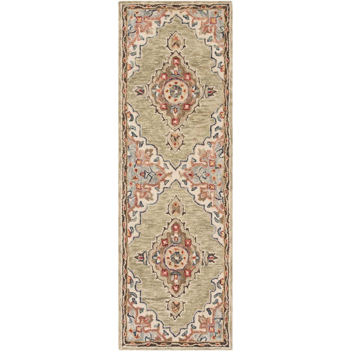 Safavieh Aspen 506 Rug, APN506 - Sage / Brown