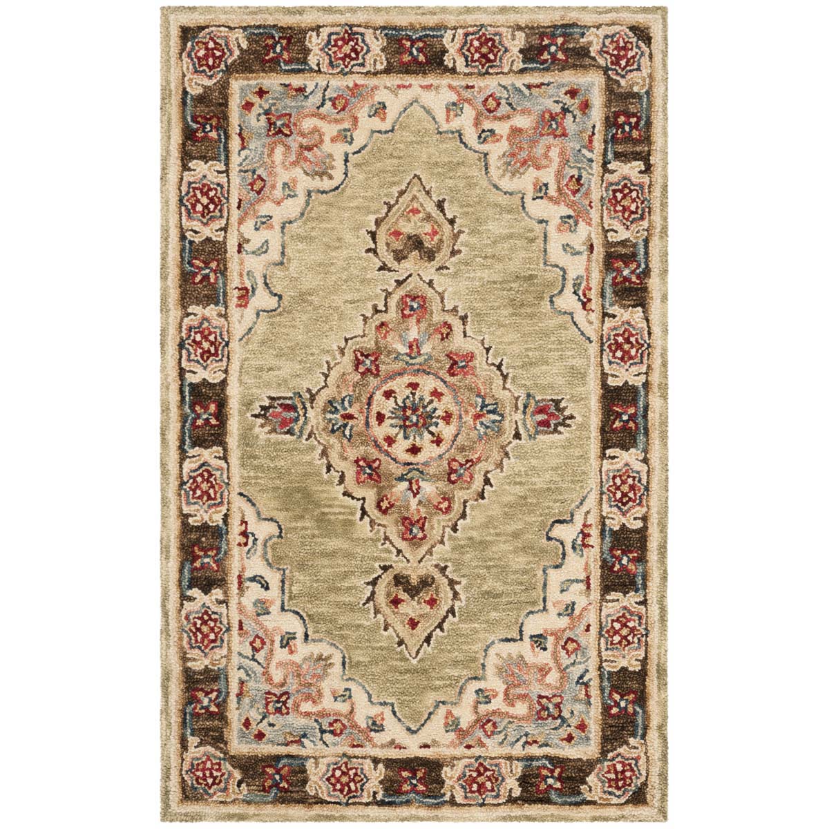 Safavieh Aspen 506 Rug, APN506 - Sage / Brown