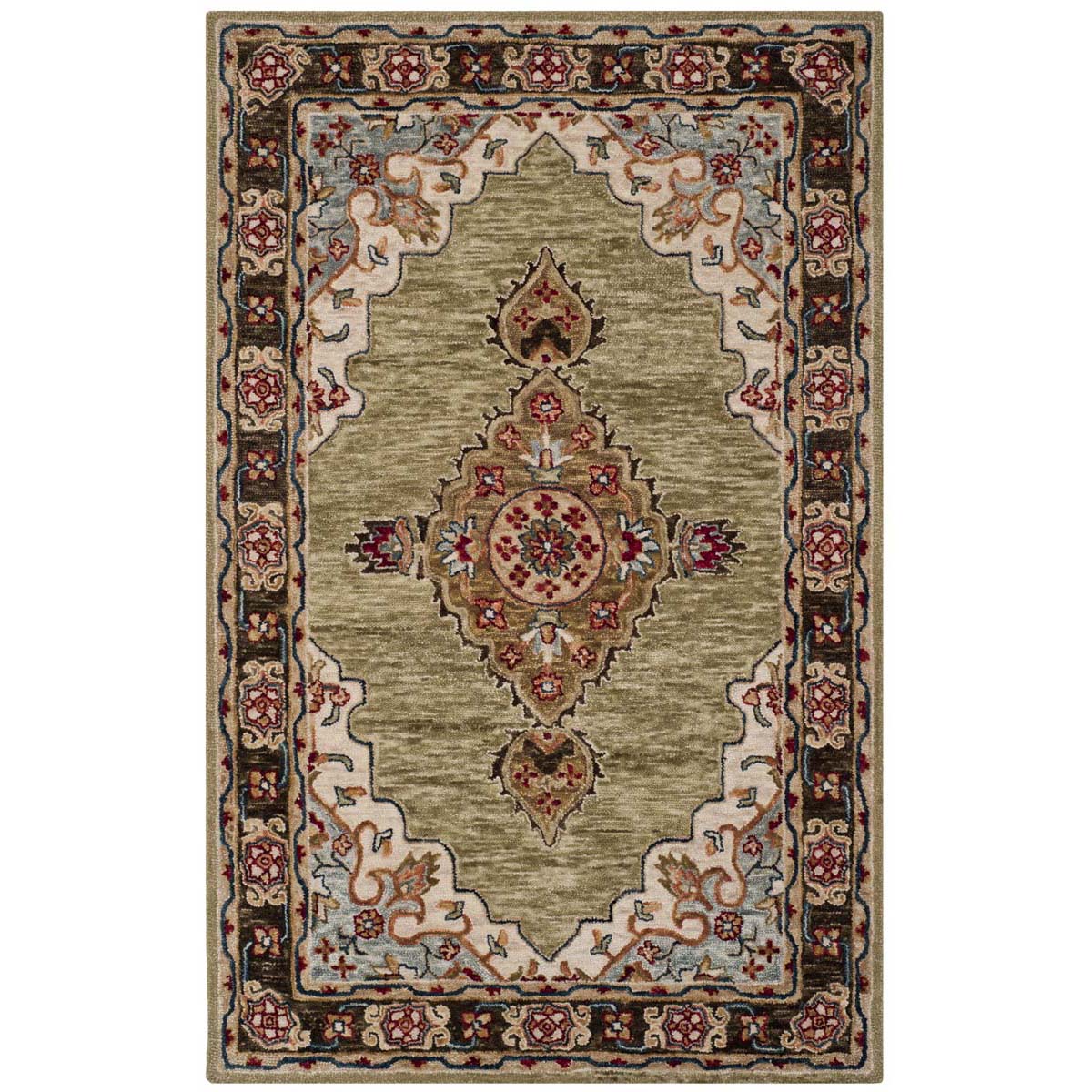 Safavieh Aspen 506 Rug, APN506 - Sage / Brown