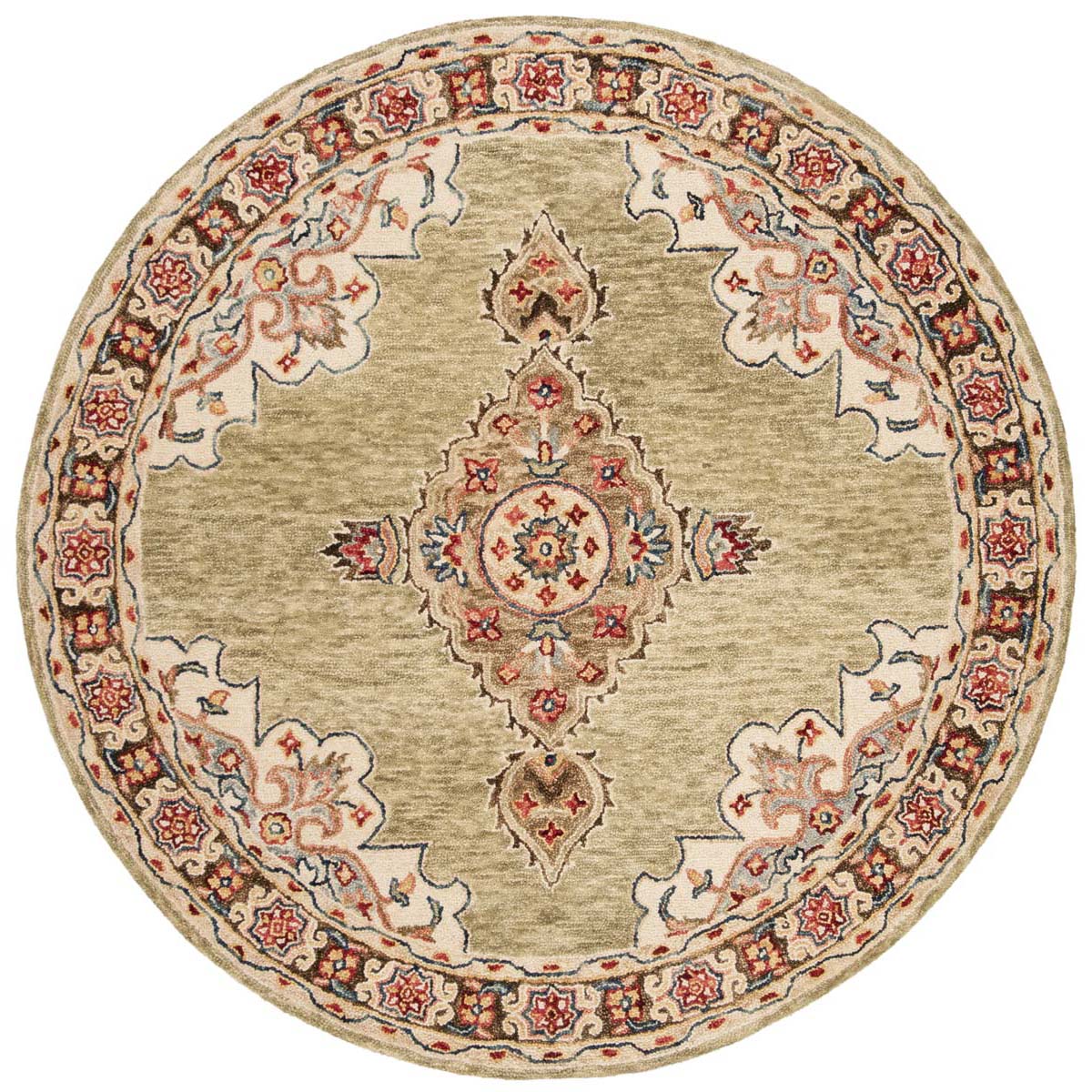 Safavieh Aspen 506 Rug, APN506 - Sage / Brown