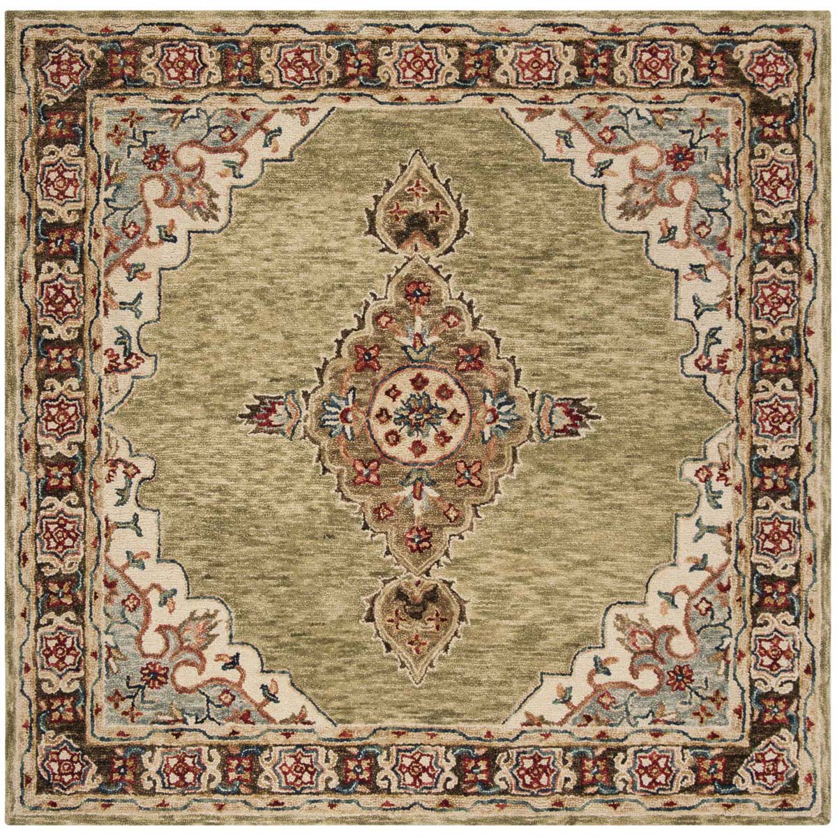 Safavieh Aspen 506 Rug, APN506 - Sage / Brown