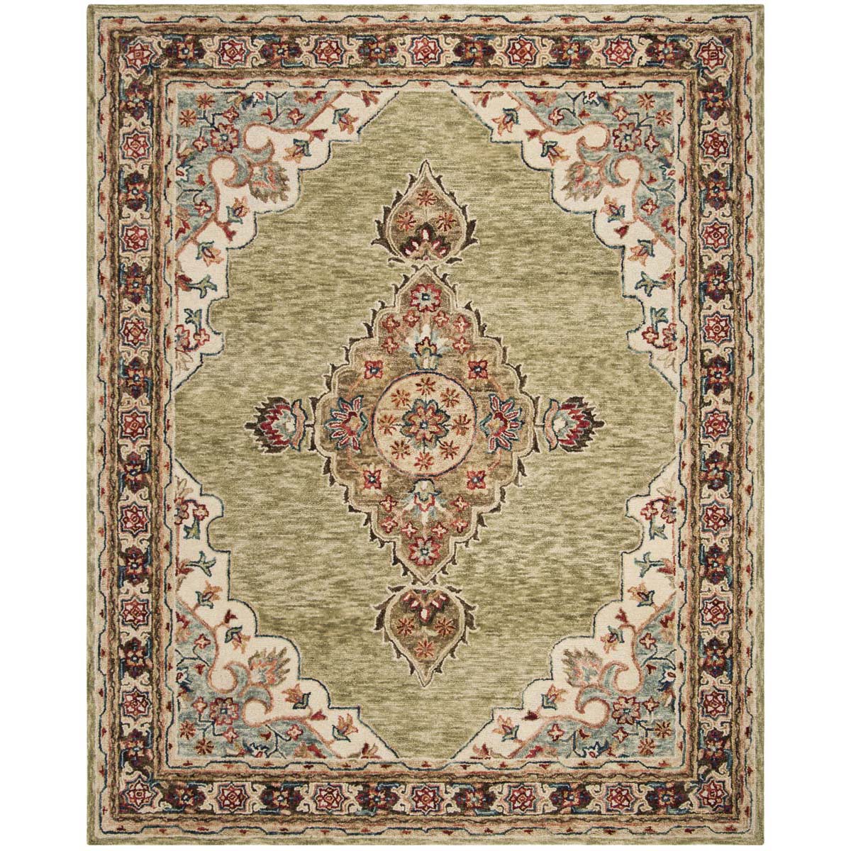 Safavieh Aspen 506 Rug, APN506 - Sage / Brown