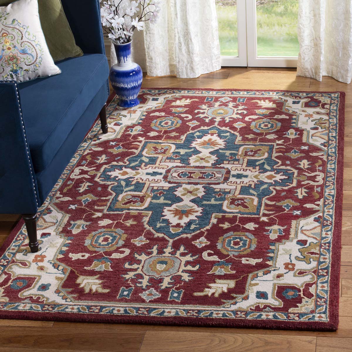 Safavieh Aspen 507 Rug, APN507 - Red / Blue