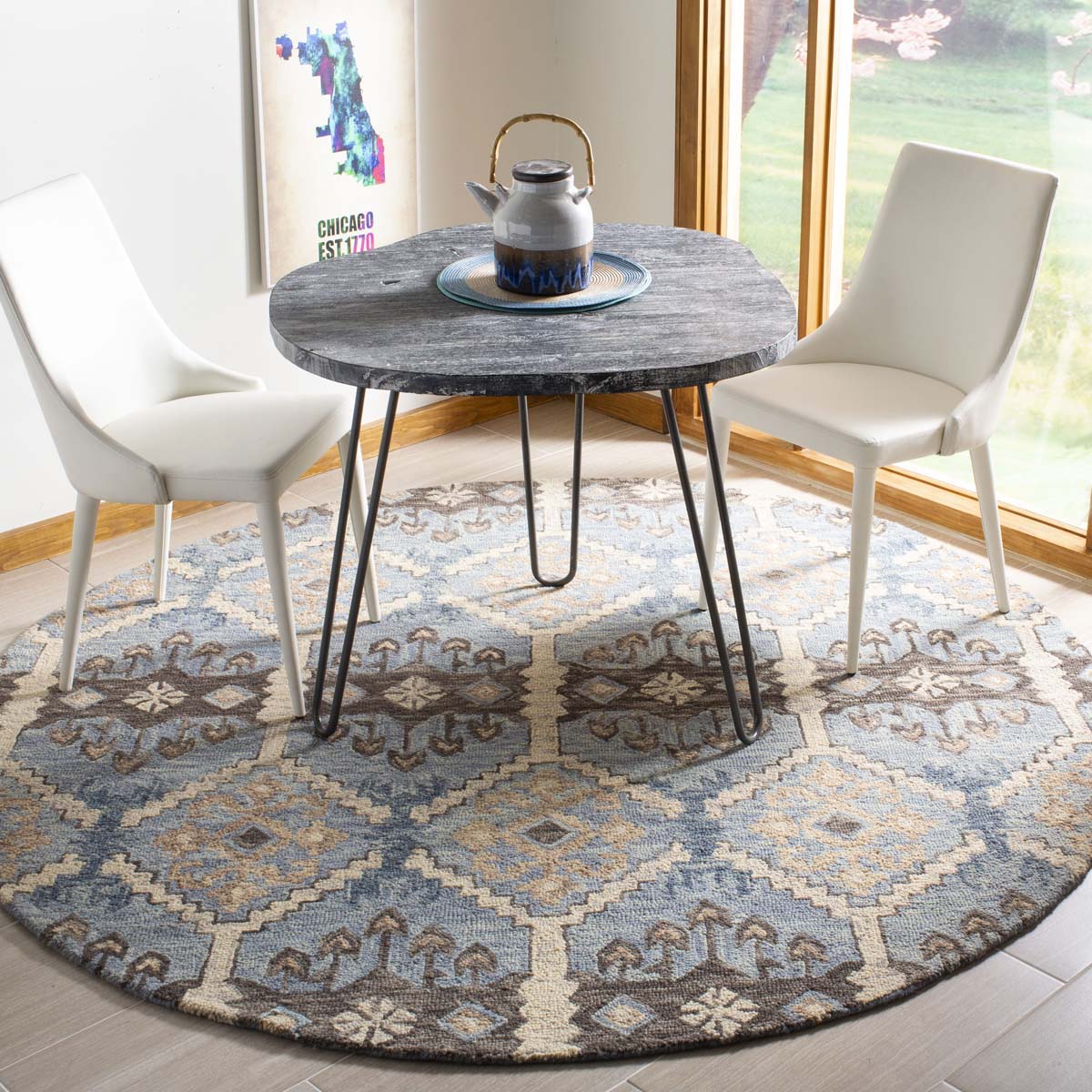 Safavieh Aspen 512 Rug, APN512 - Light Blue / Cream