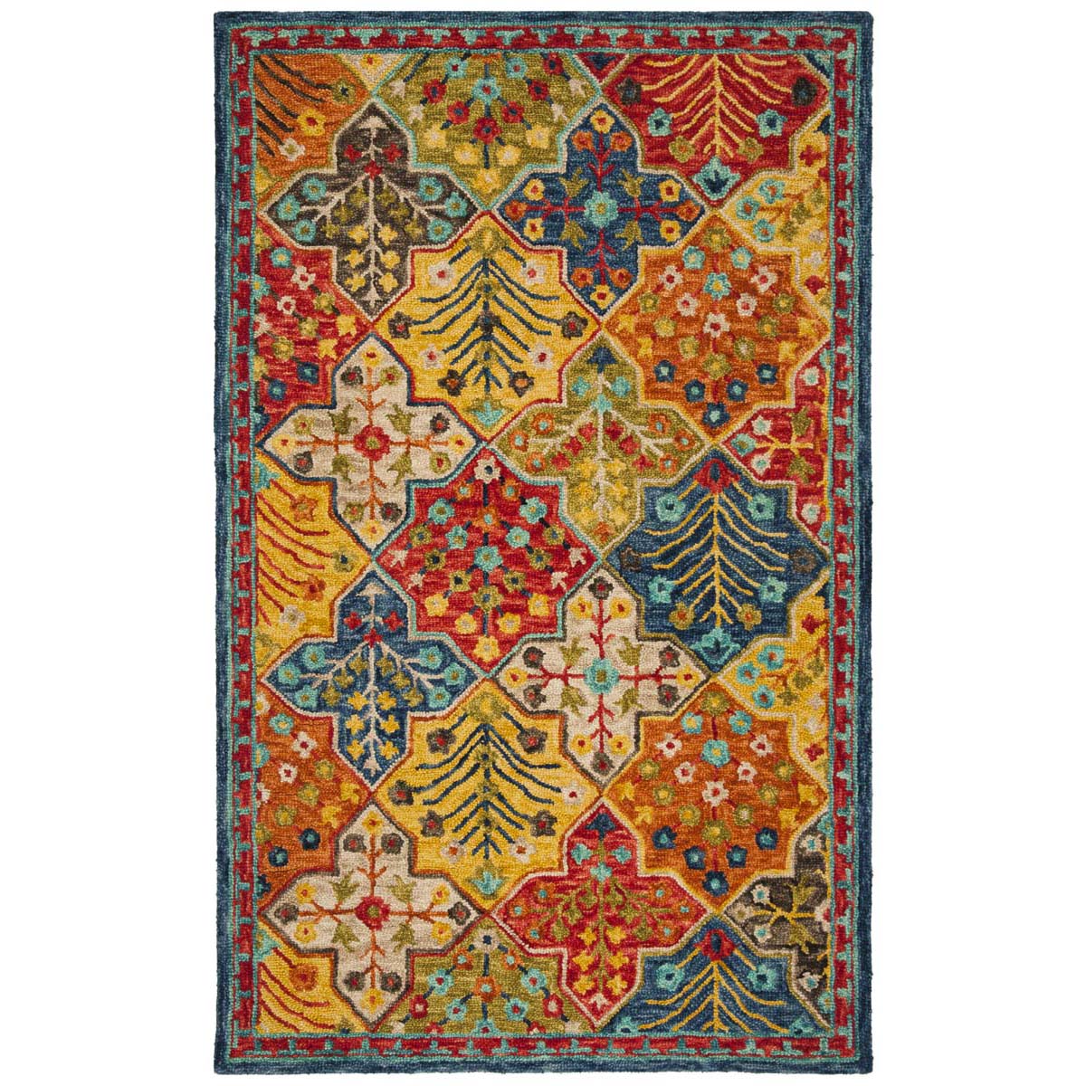 Safavieh Aspen 514 Rug, APN514 - Blue / Orange