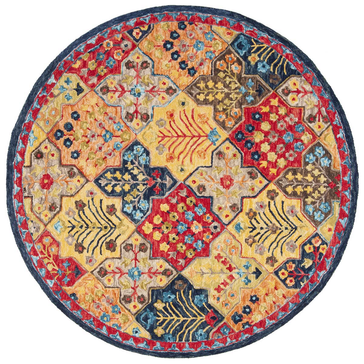 Safavieh Aspen 514 Rug, APN514 - Blue / Orange