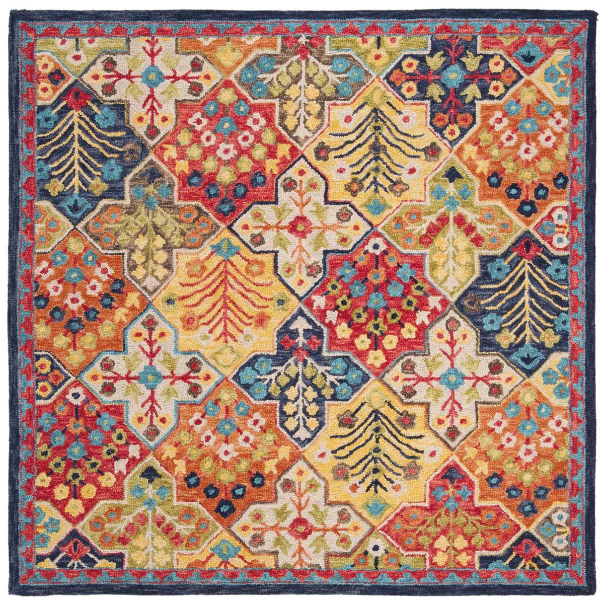 Safavieh Aspen 514 Rug, APN514 - Blue / Orange