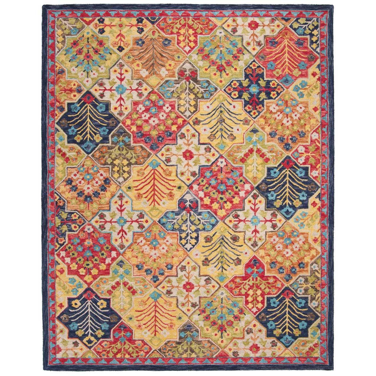 Safavieh Aspen 514 Rug, APN514 - Blue / Orange
