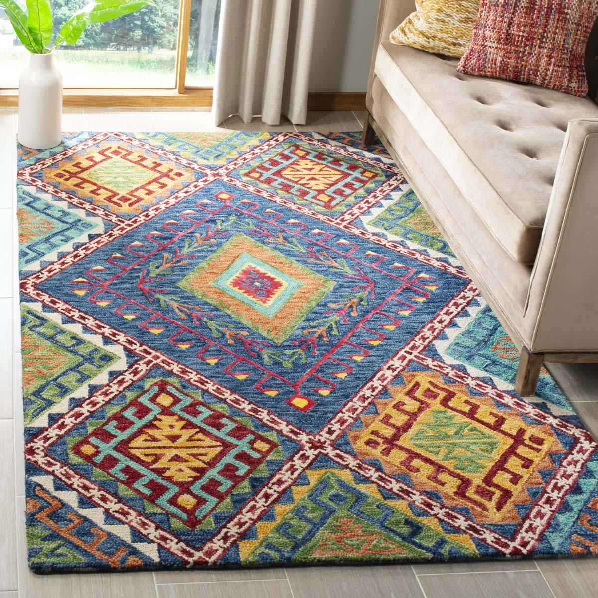 Safavieh Aspen 516 Rug, APN516 - Blue / Multi