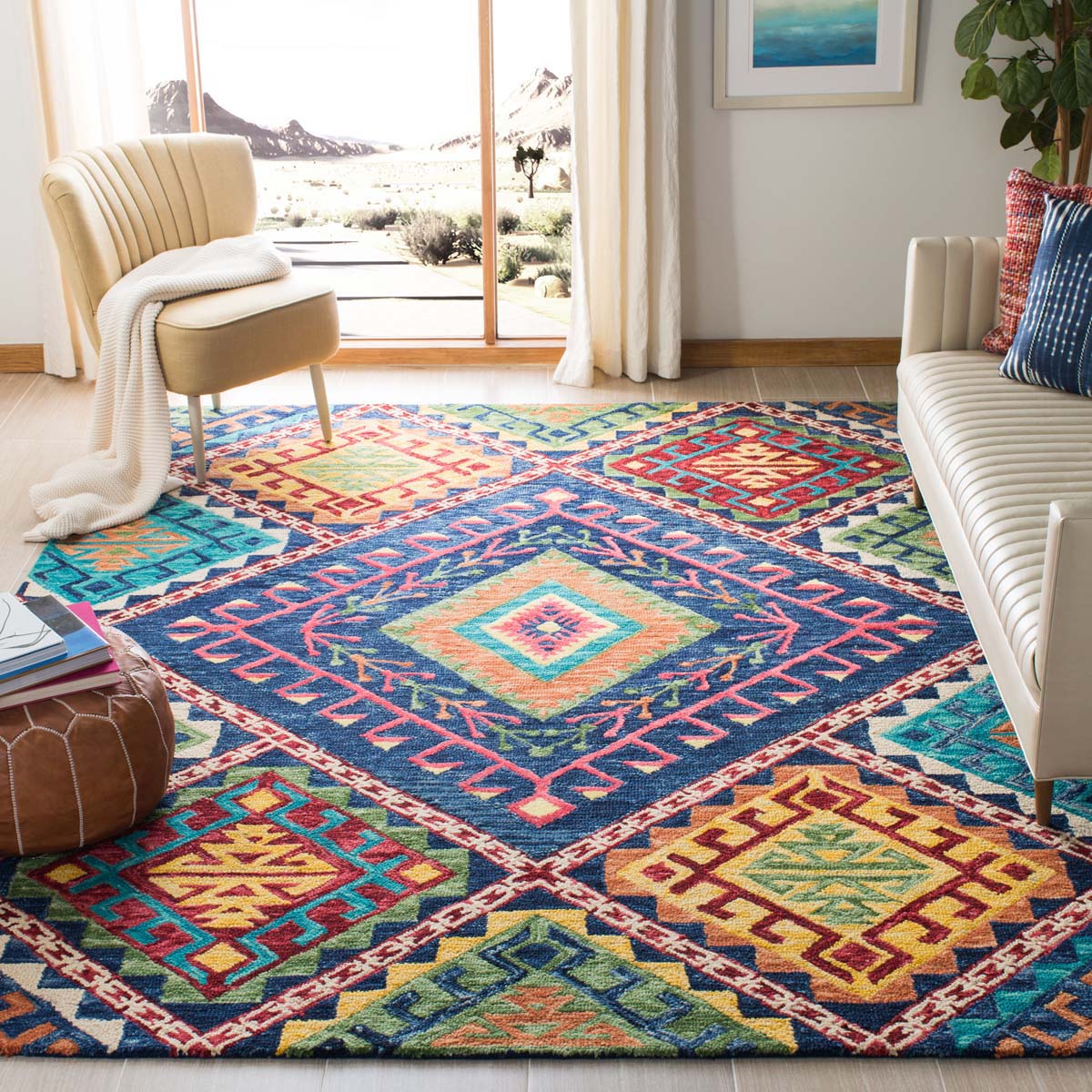 Safavieh Aspen 516 Rug, APN516 - Blue / Multi