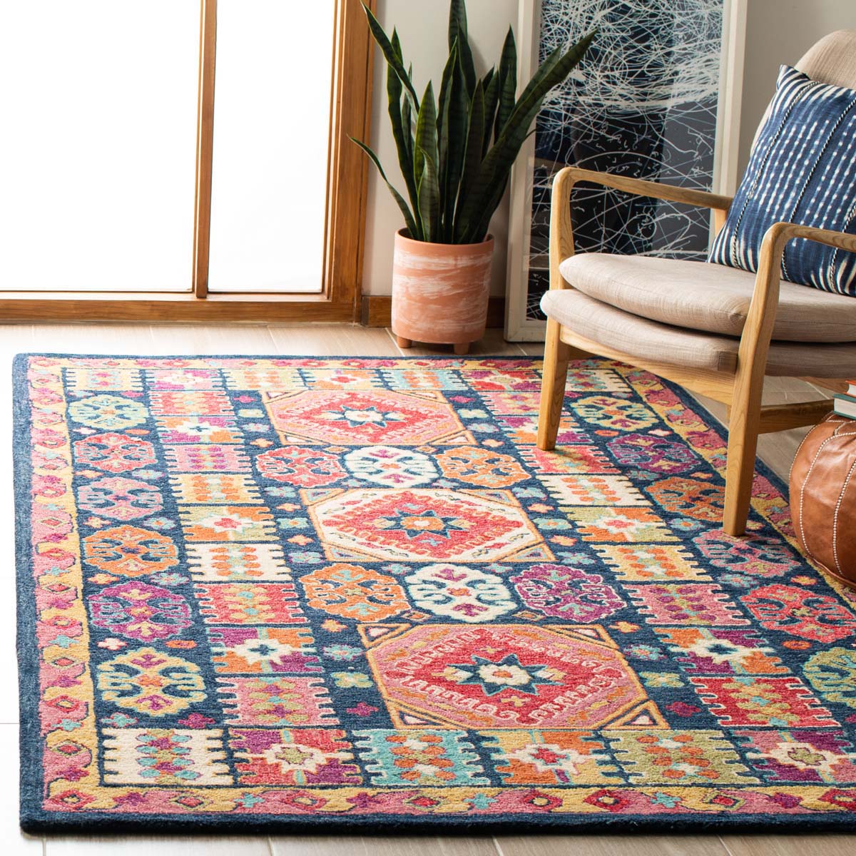 Safavieh Aspen 518 Rug, APN518 - Blue / Red