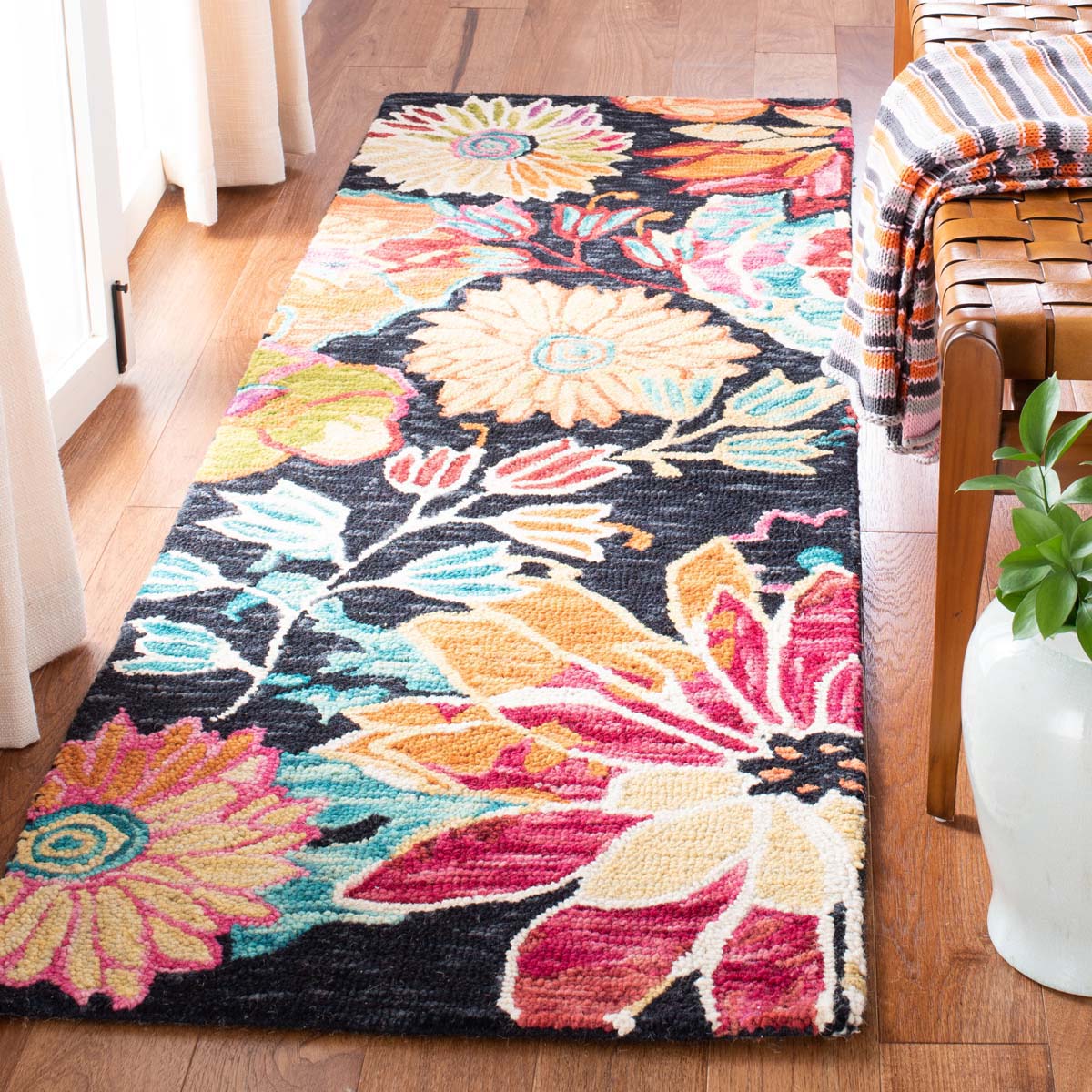 Safavieh Aspen 520 Rug, APN520 - Charcoal / Blue