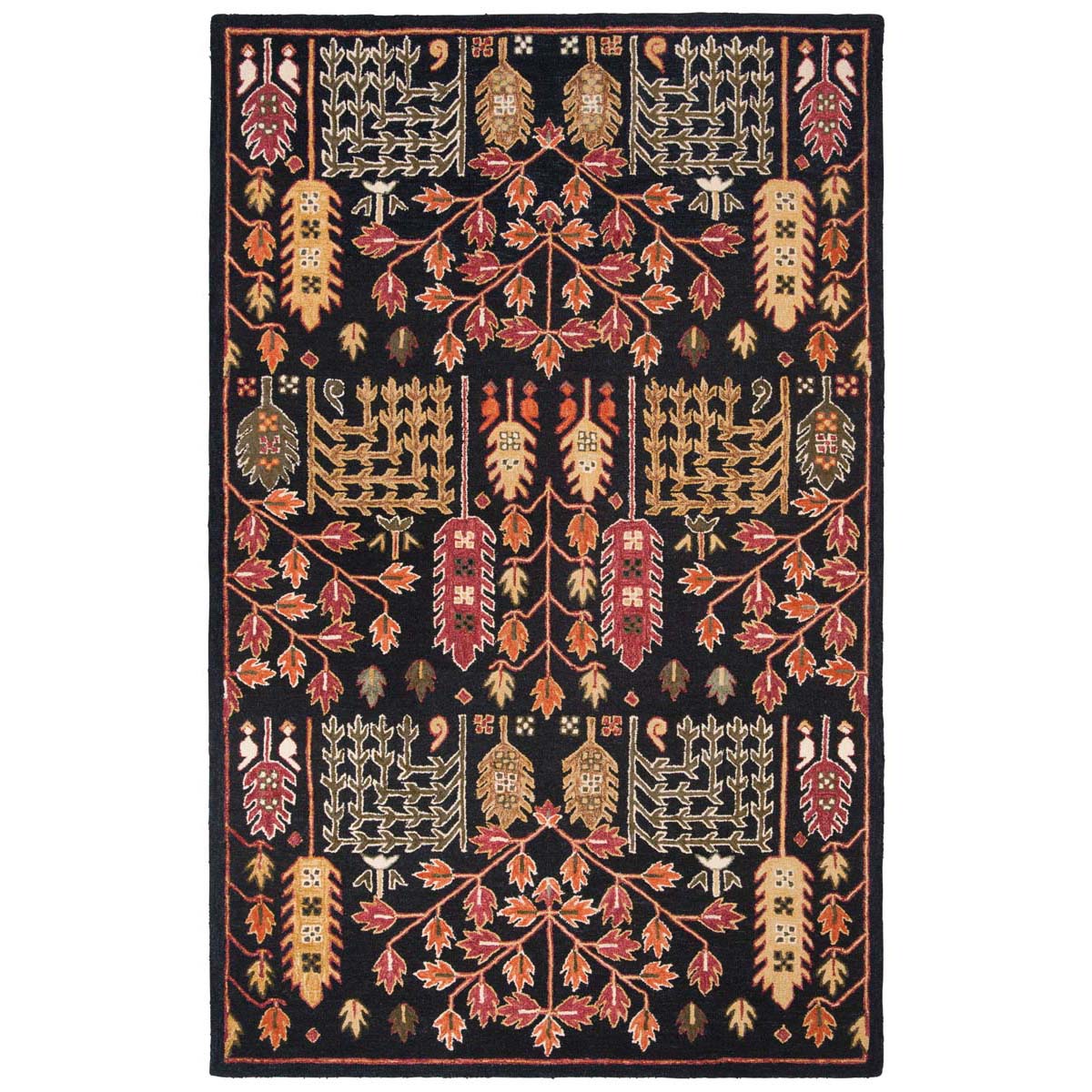 Safavieh Aspen 522 Rug, APN522 - Black / Red