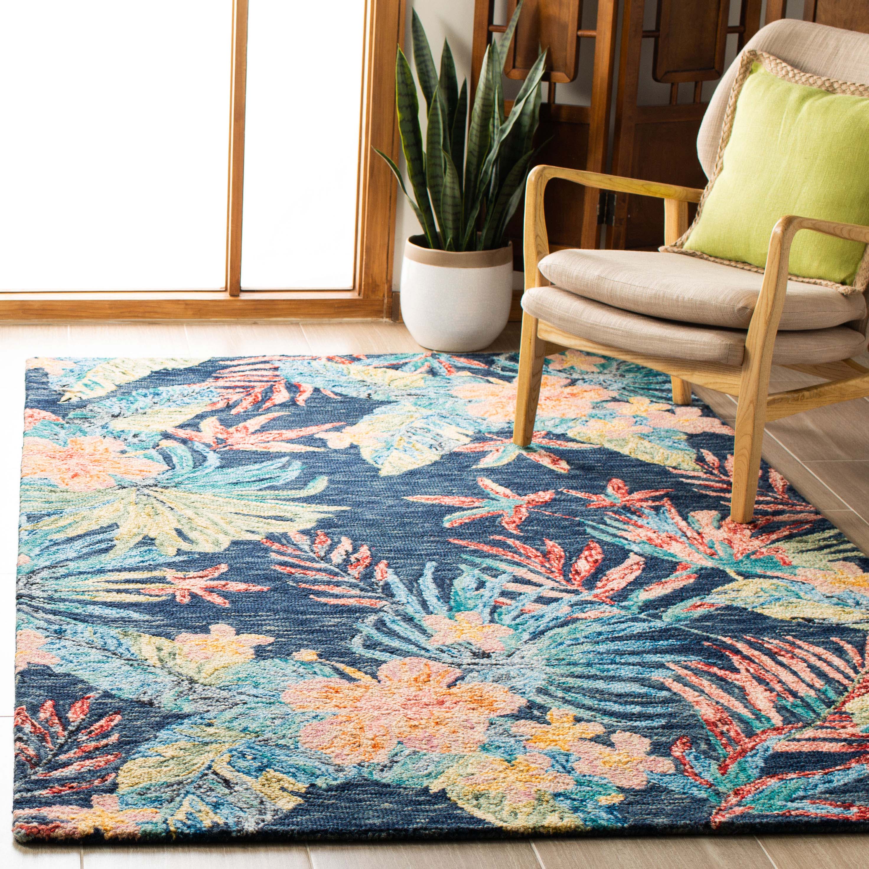Safavieh Aspen 524 Rug, APN524 - Blue / Pink