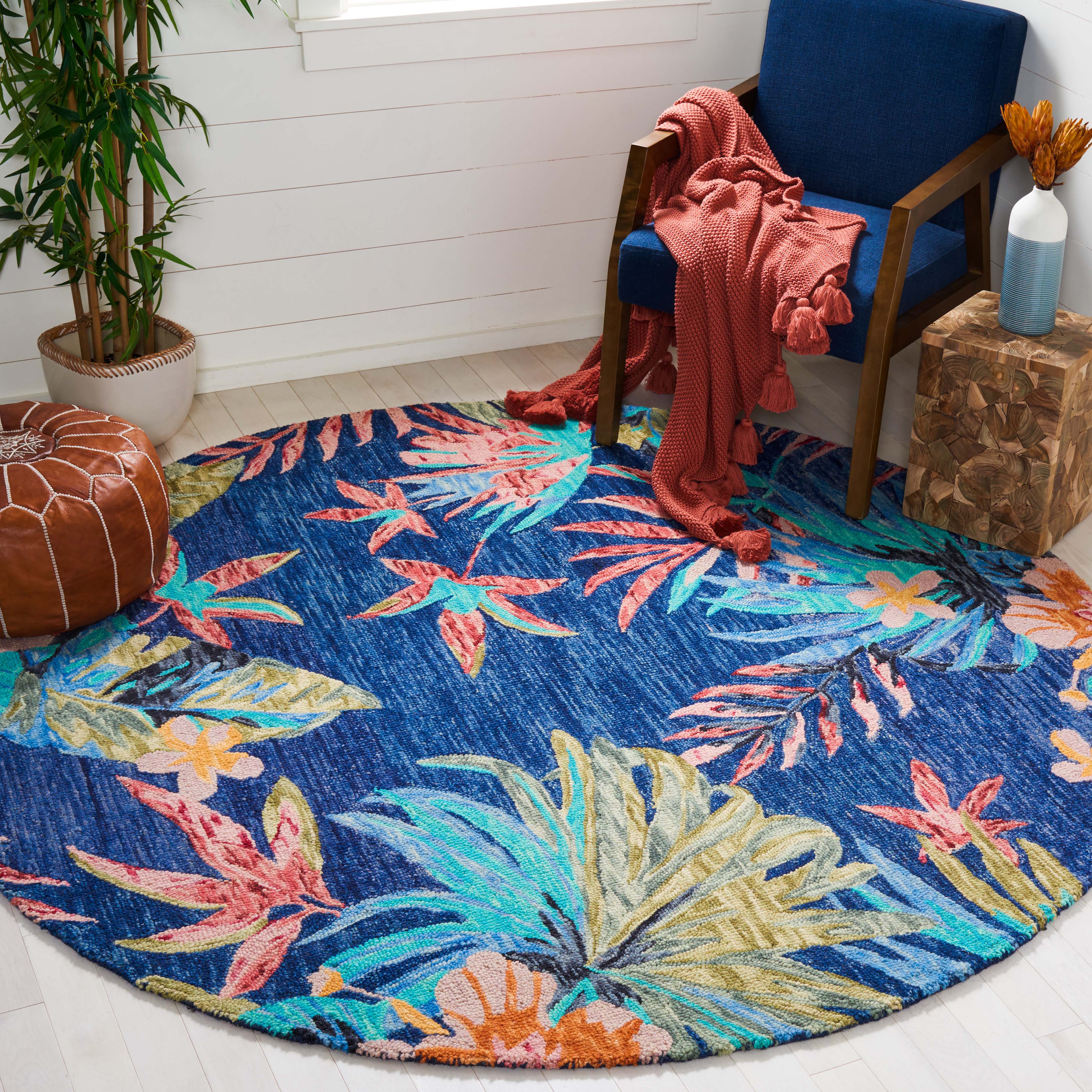 Safavieh Aspen 524 Rug, APN524 - Blue / Pink