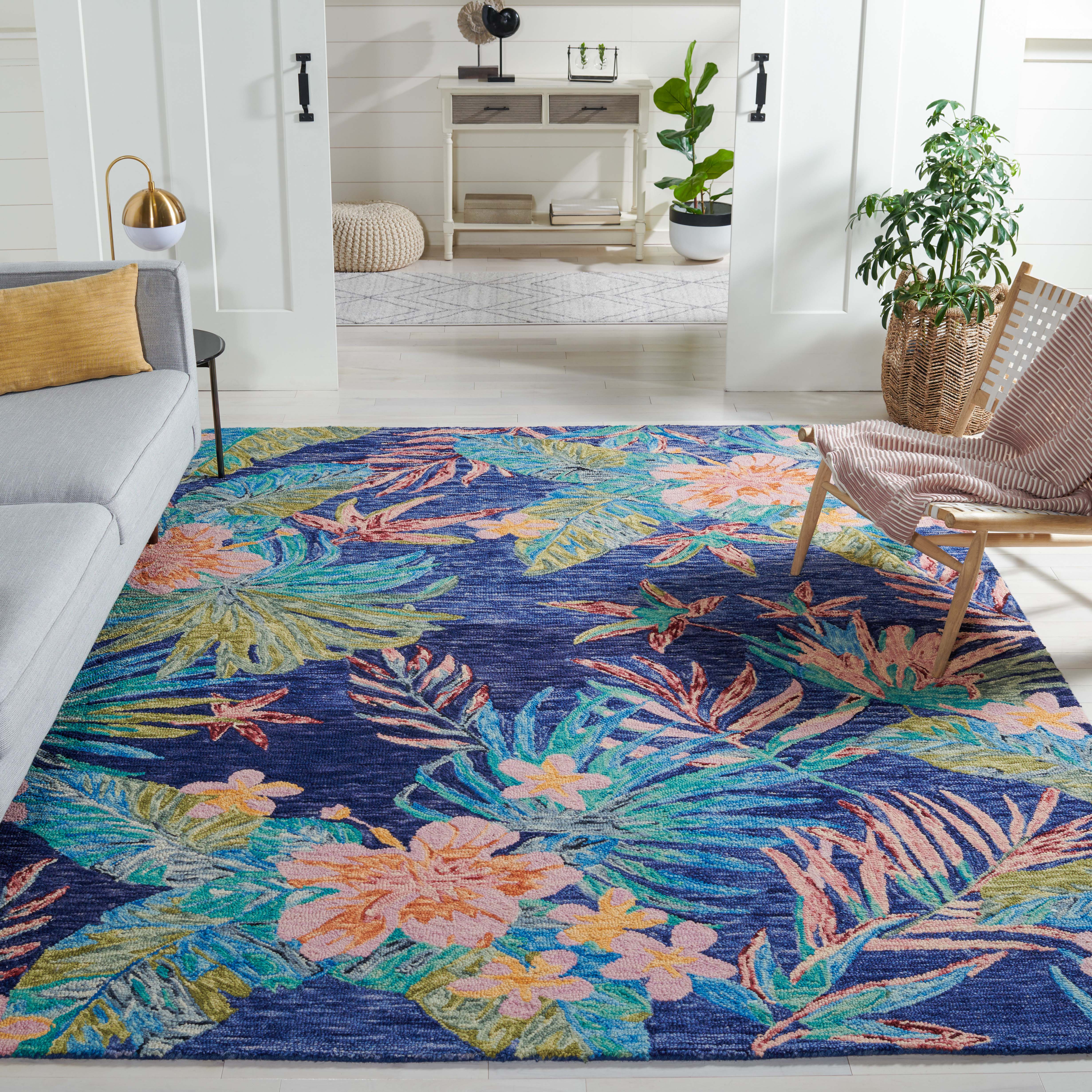 Safavieh Aspen 524 Rug, APN524 - Blue / Pink