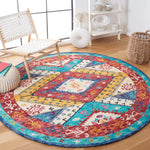 Safavieh Aspen 525 Rug, APN525 - Blue / Rust