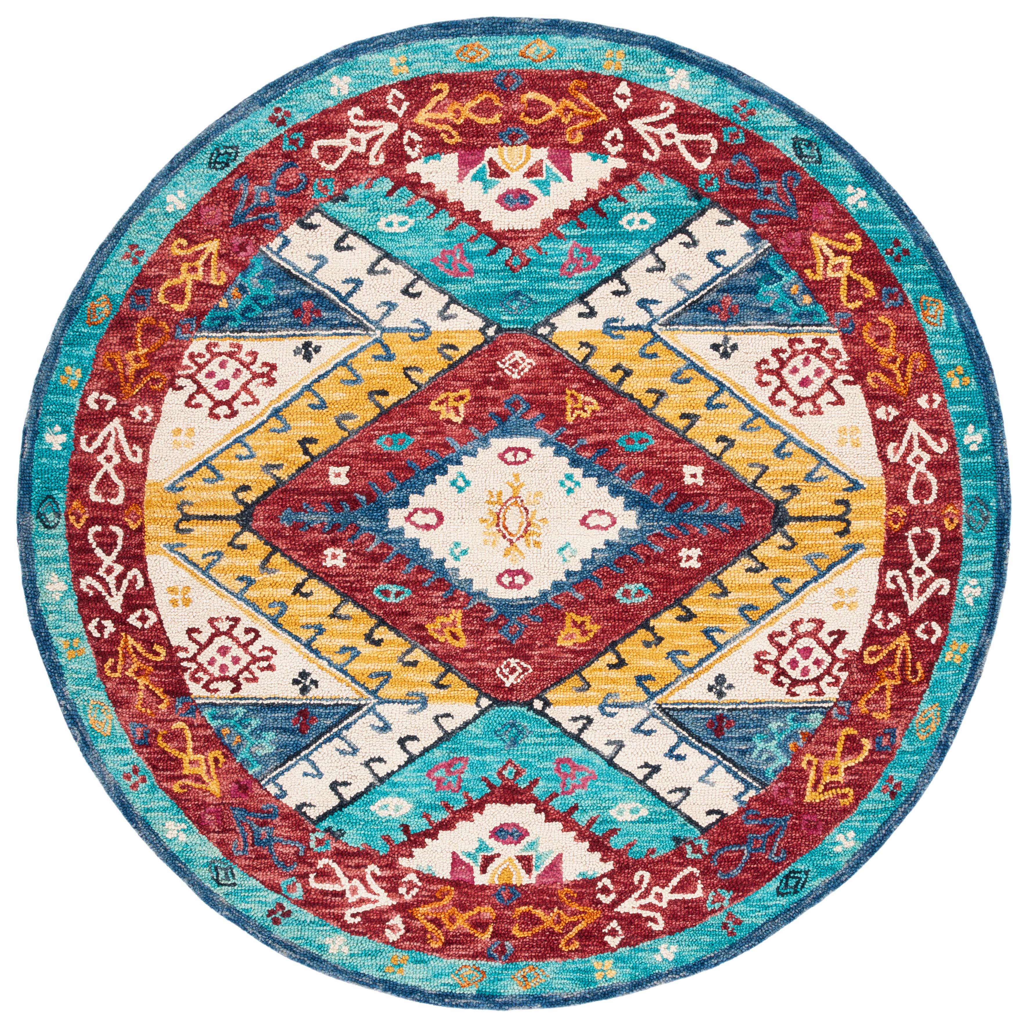 Safavieh Aspen 525 Rug, APN525 - Blue / Rust