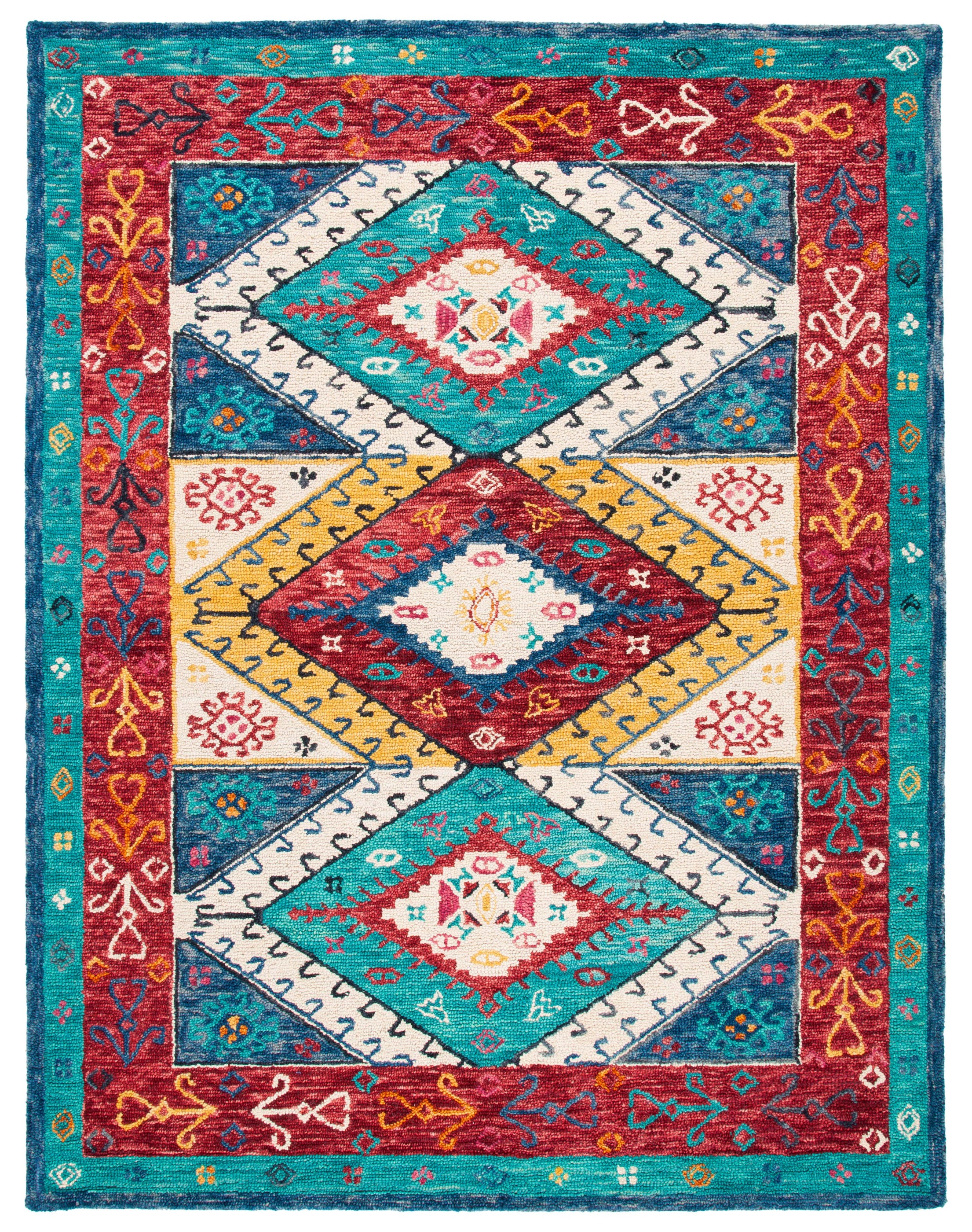 Safavieh Aspen 525 Rug, APN525 - Blue / Rust