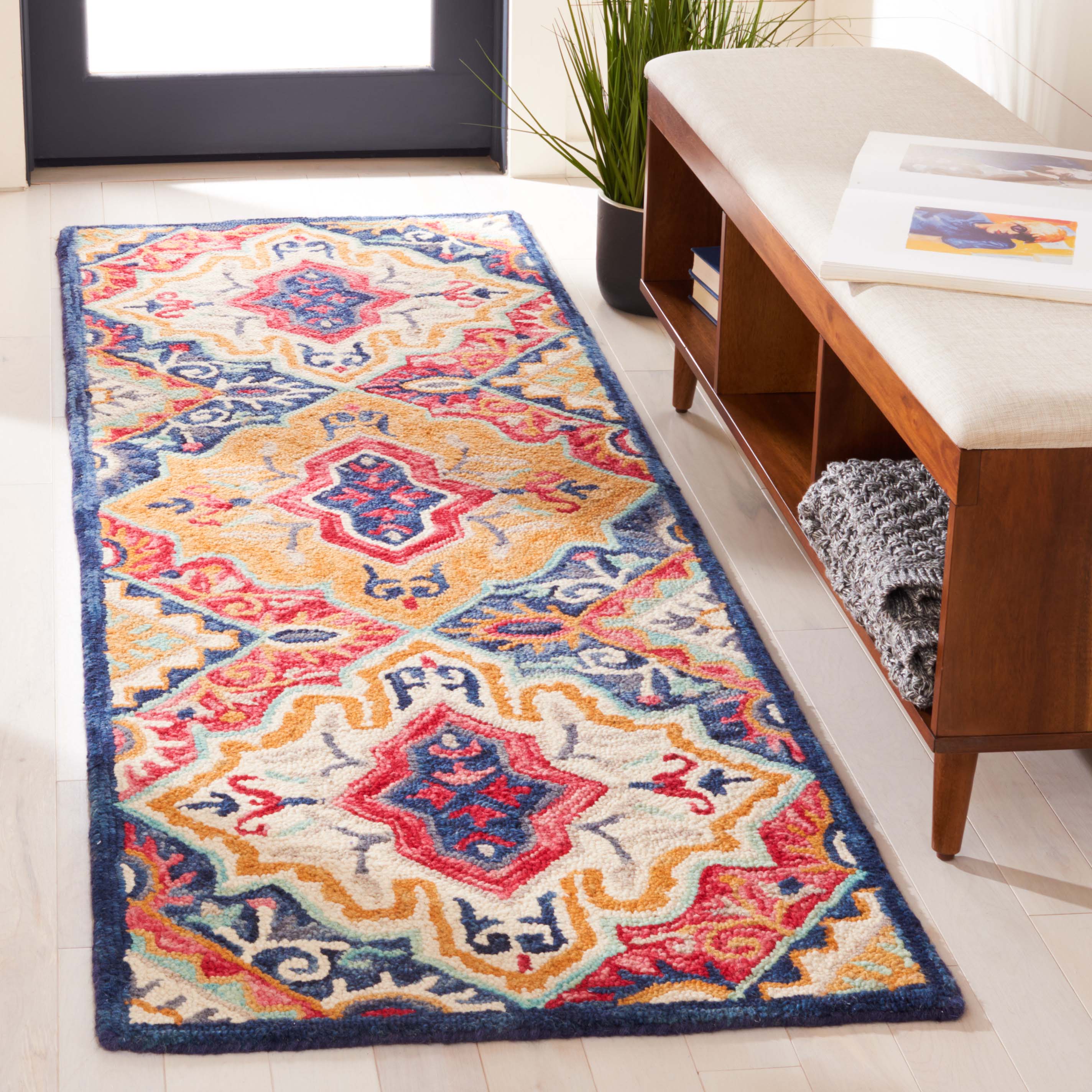 Safavieh Aspen 526 Rug, APN526 - Blue / Rust