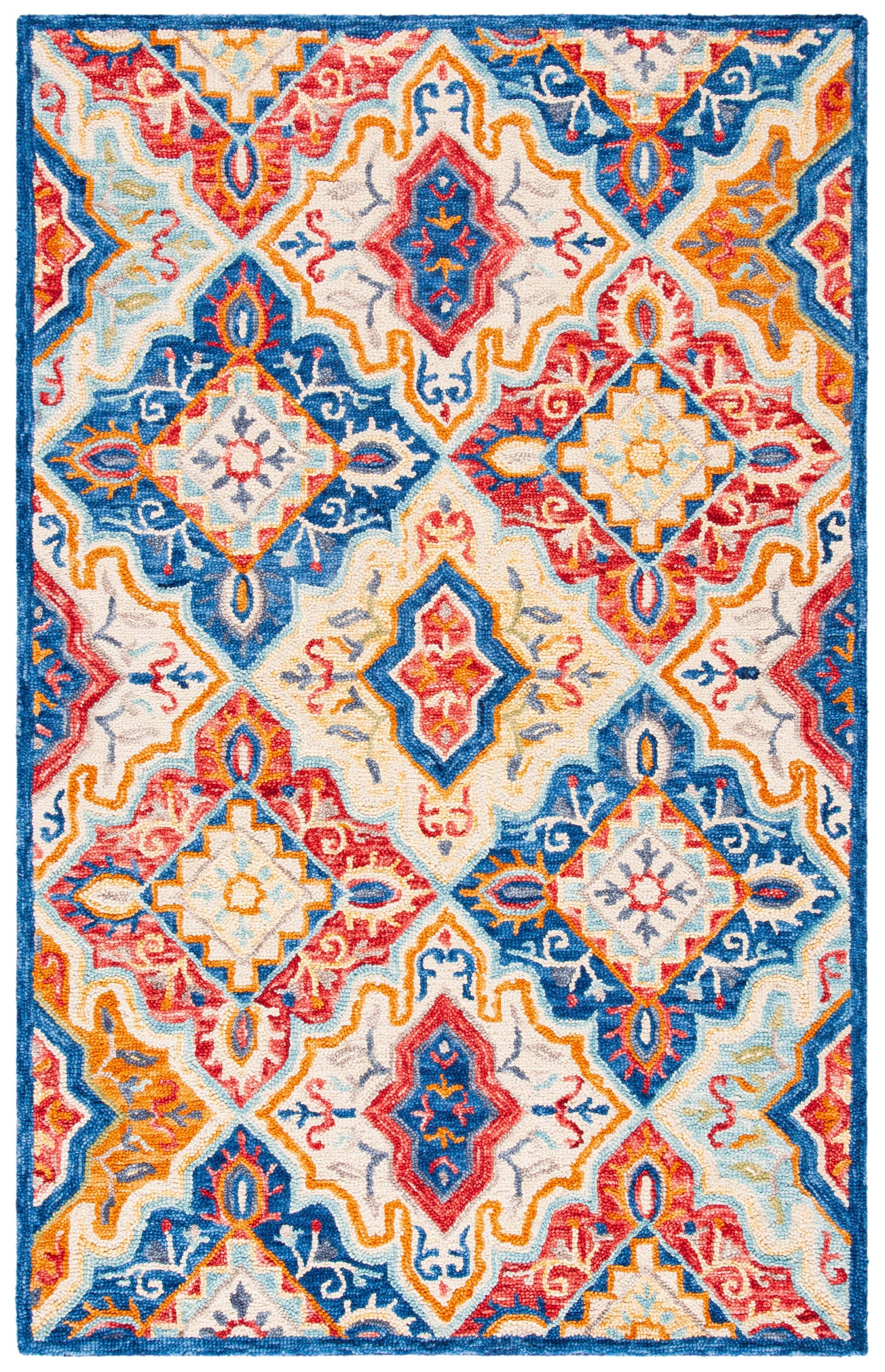 Safavieh Aspen 526 Rug, APN526 - Blue / Rust