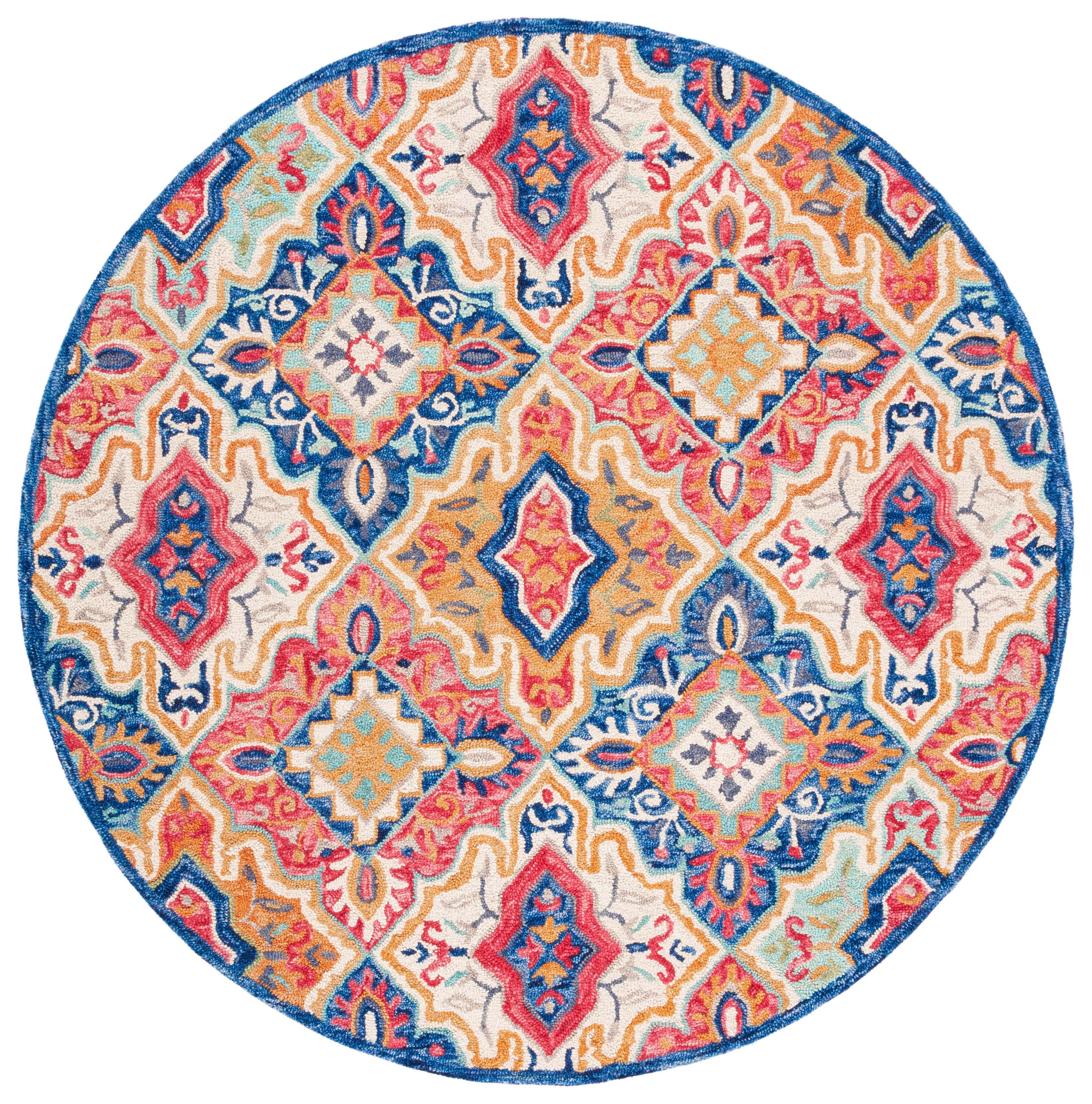 Safavieh Aspen 526 Rug, APN526 - Blue / Rust