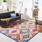 Safavieh Aspen 526 Rug, APN526 - Blue / Rust