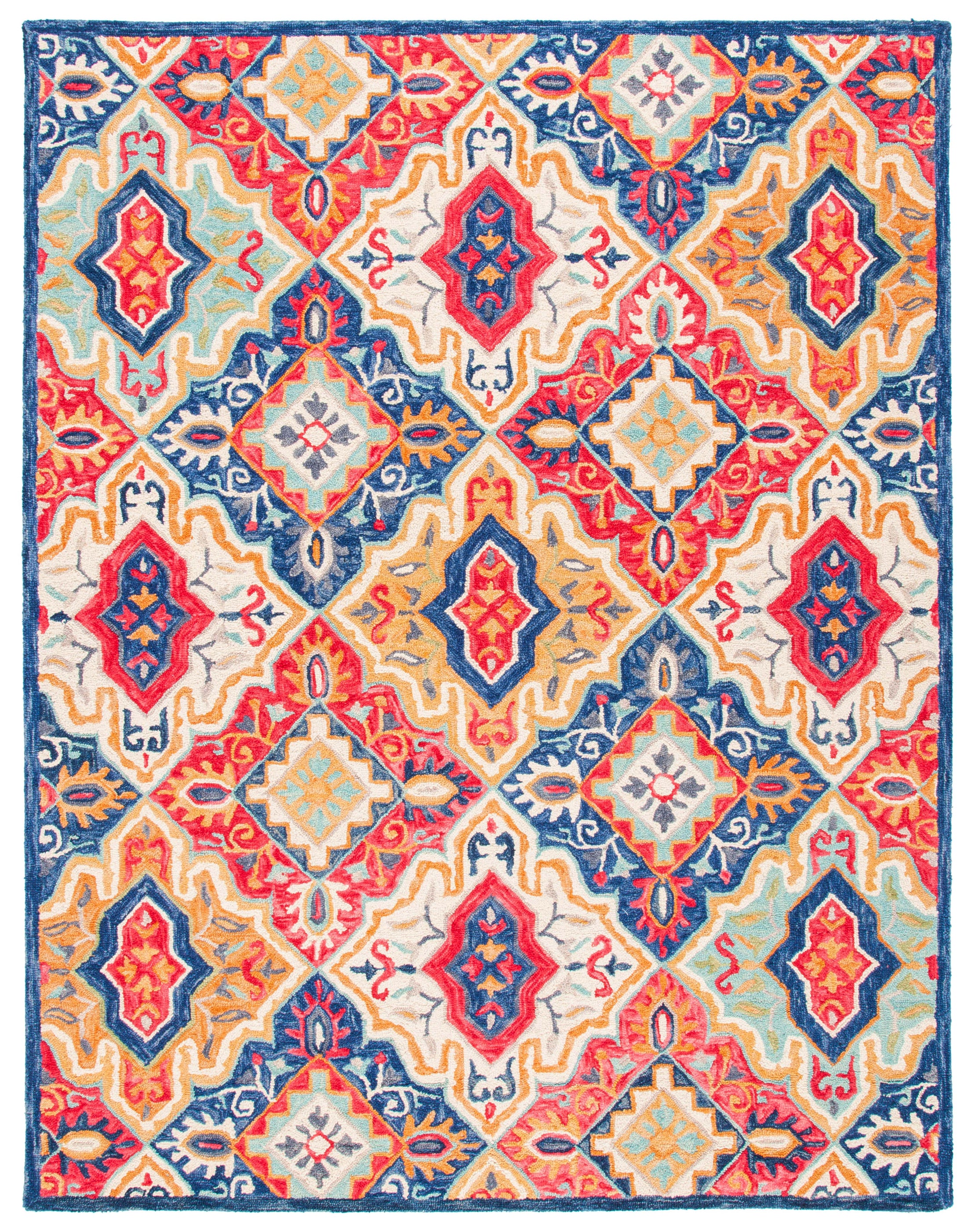 Safavieh Aspen 526 Rug, APN526 - Blue / Rust