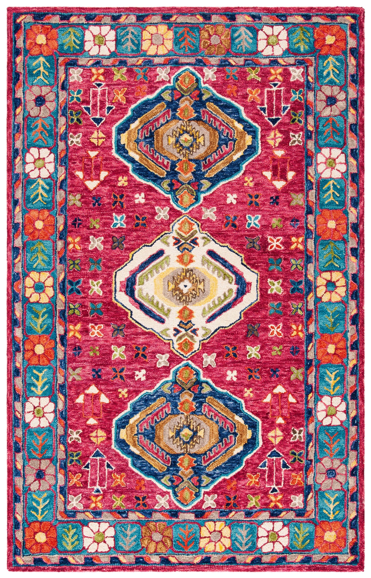 Safavieh Aspen 527 Rug, APN527 - Red / Blue
