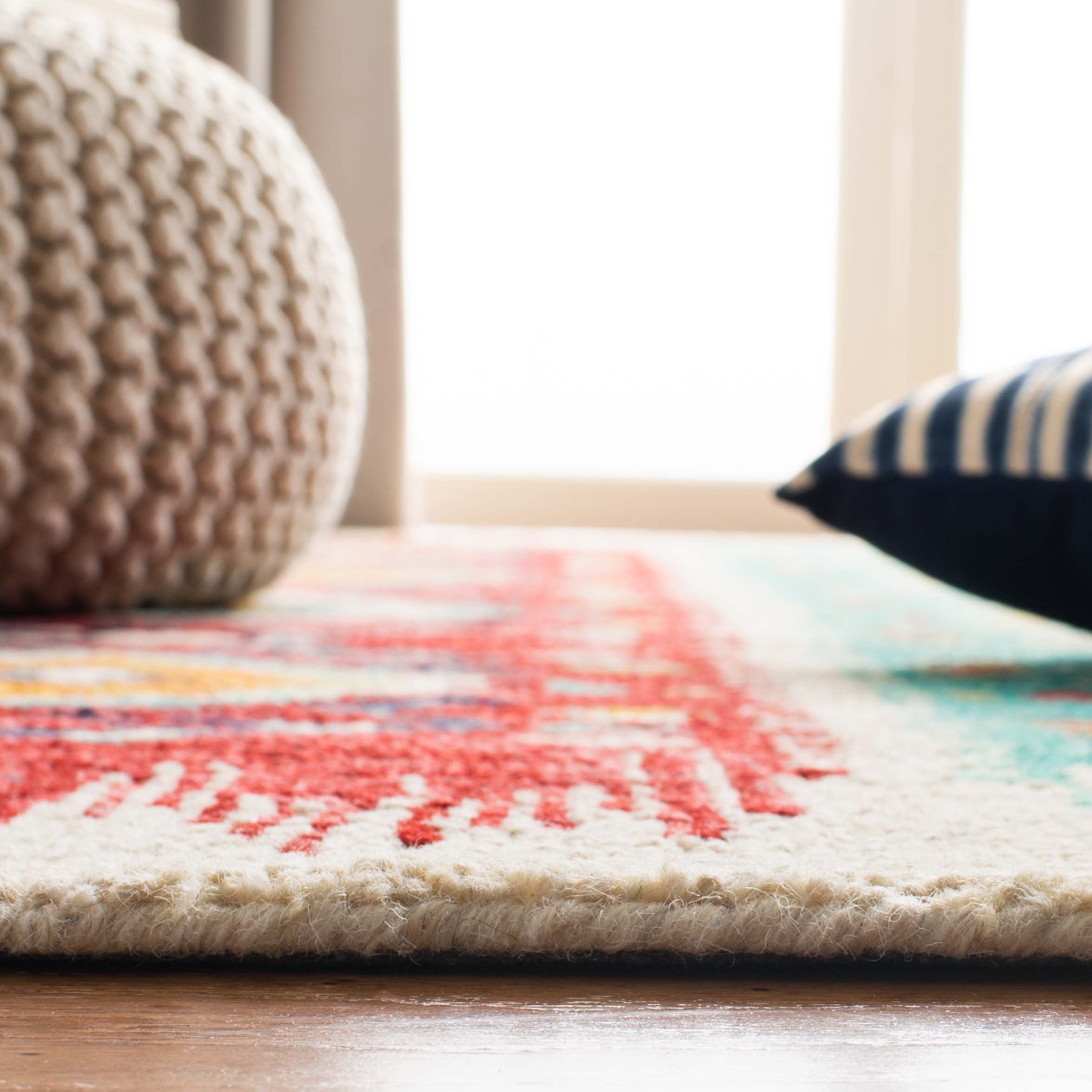 Safavieh Aspen 528 Rug, APN528 - Blue / Rust