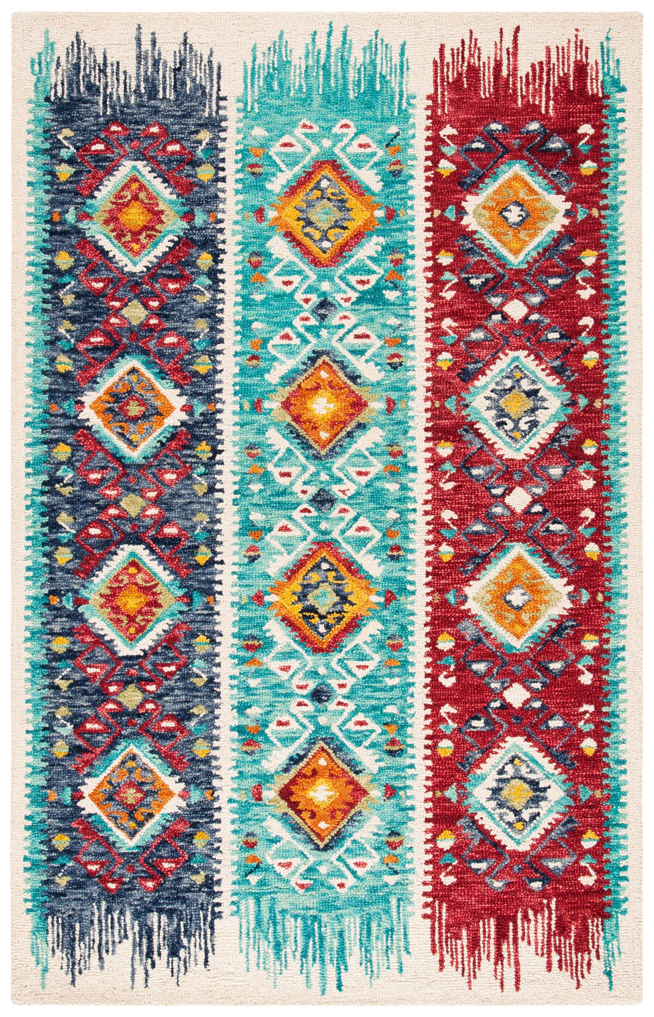 Safavieh Aspen 528 Rug, APN528 - Blue / Rust
