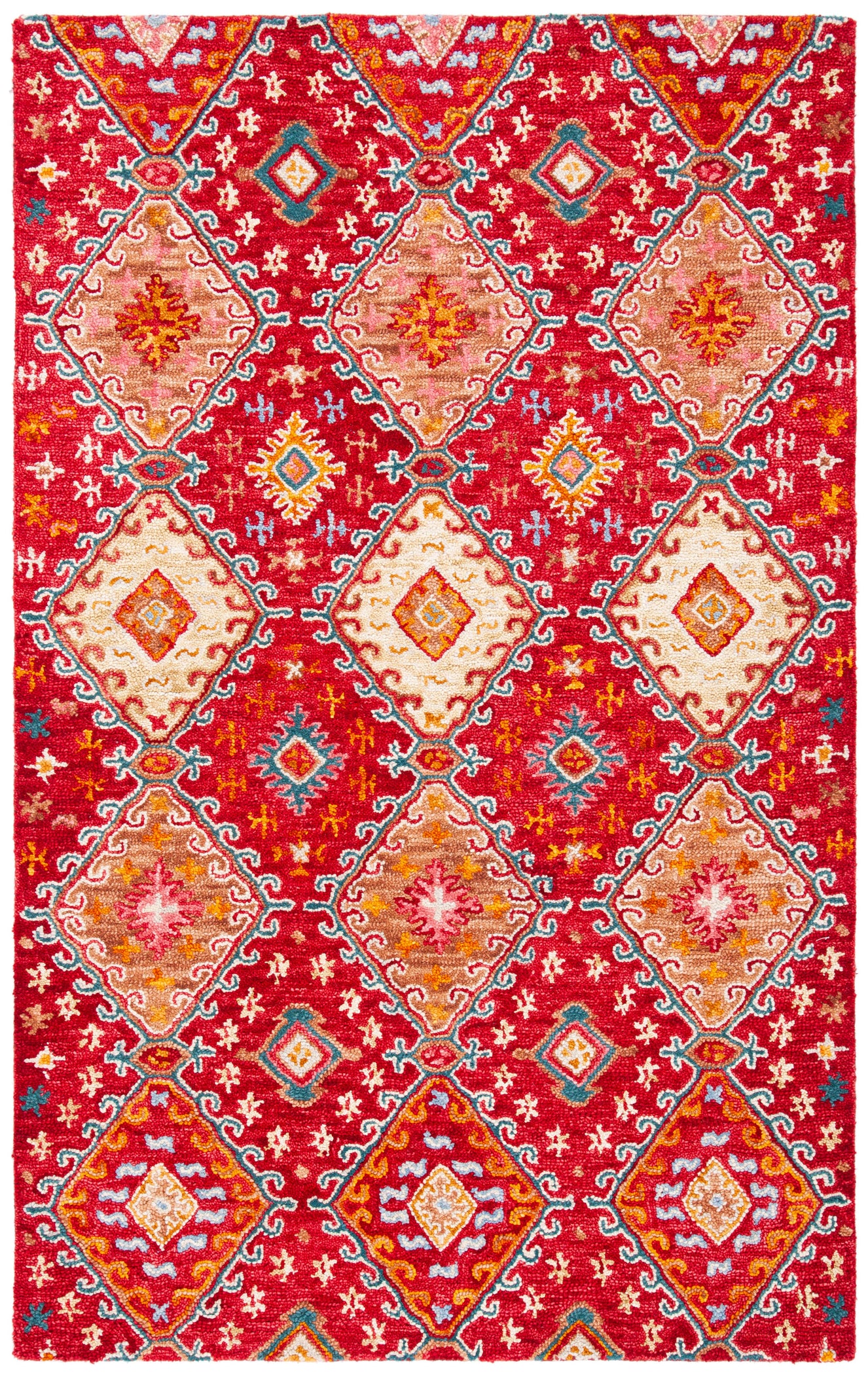 Safavieh Aspen 529 Rug, APN529 - Red / Gold
