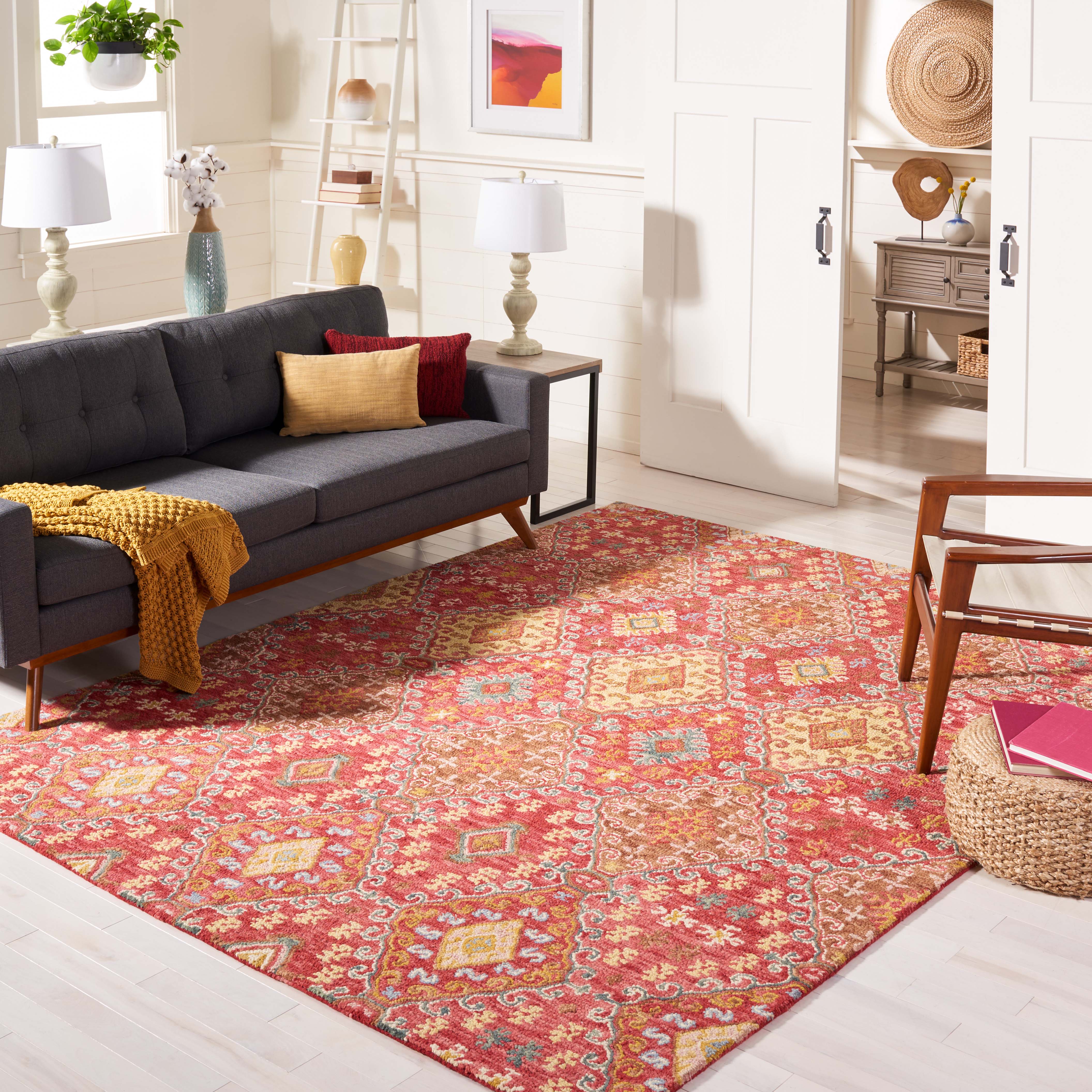 Safavieh Aspen 529 Rug, APN529 - Red / Gold