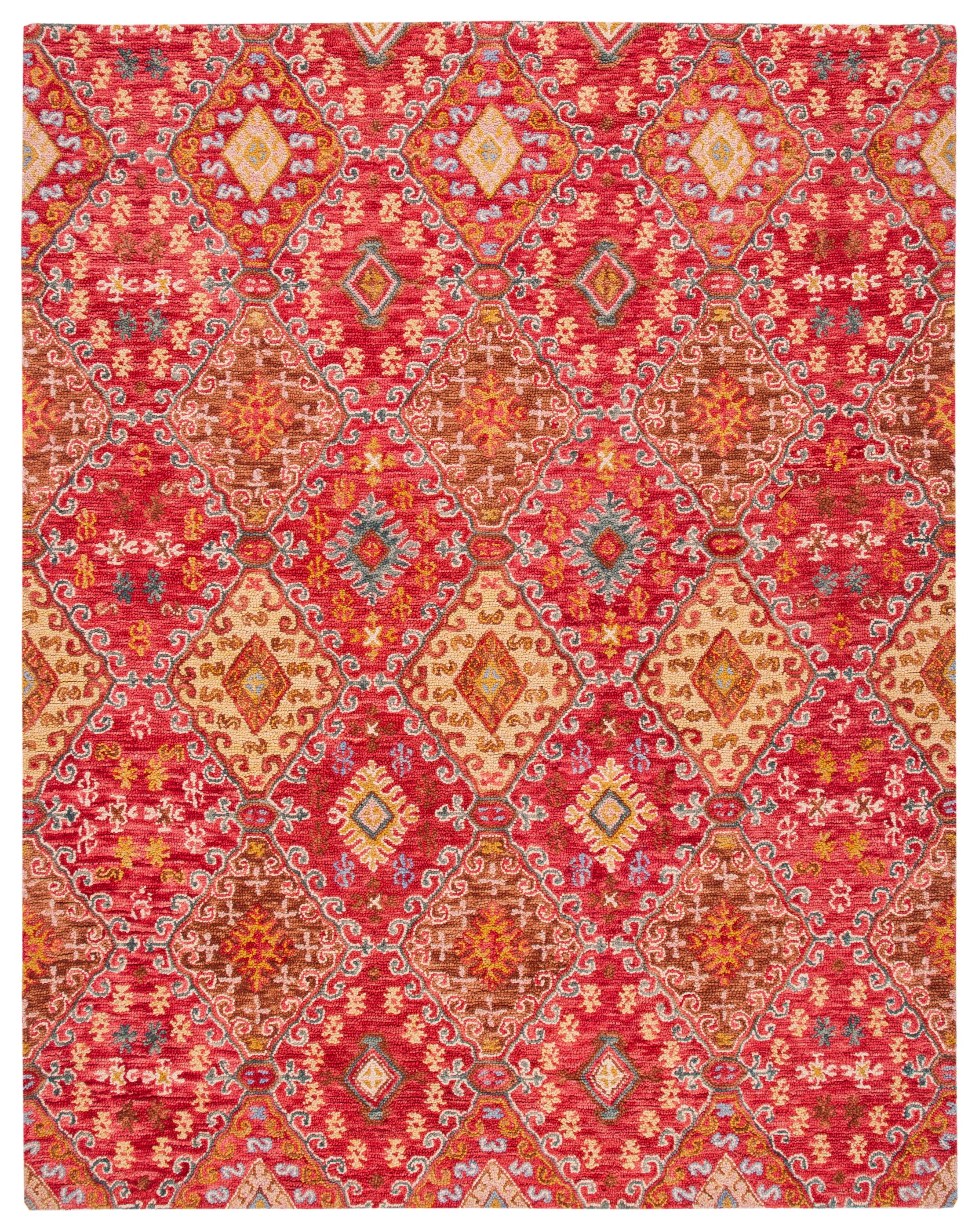 Safavieh Aspen 529 Rug, APN529 - Red / Gold