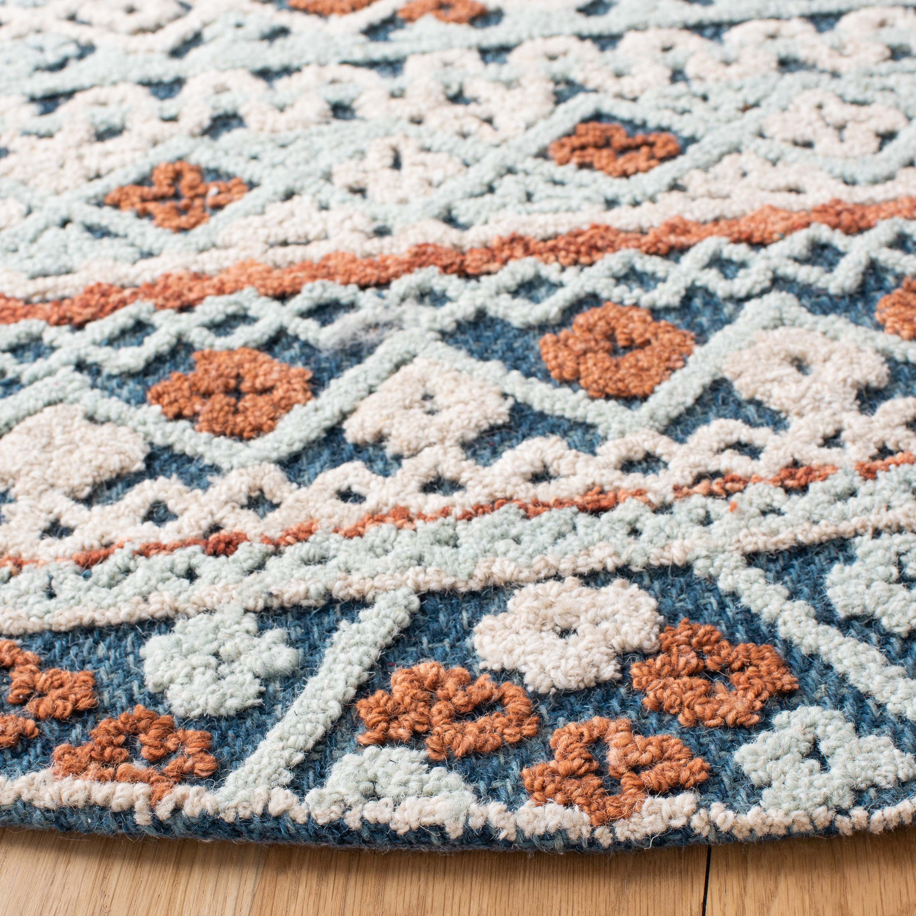 Safavieh Aspen 530 Rug, APN530 - Blue / Orange