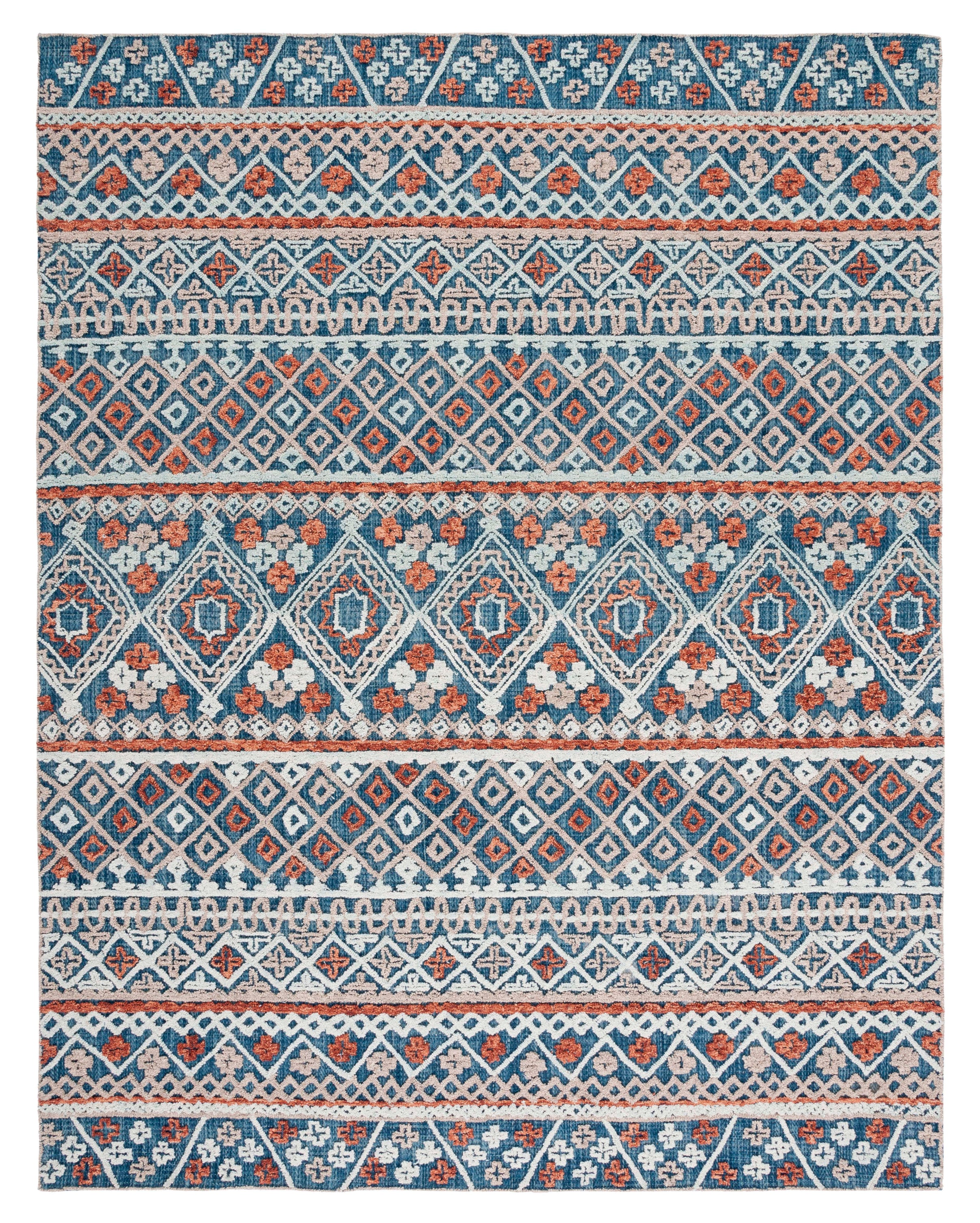Safavieh Aspen 530 Rug, APN530 - Blue / Orange