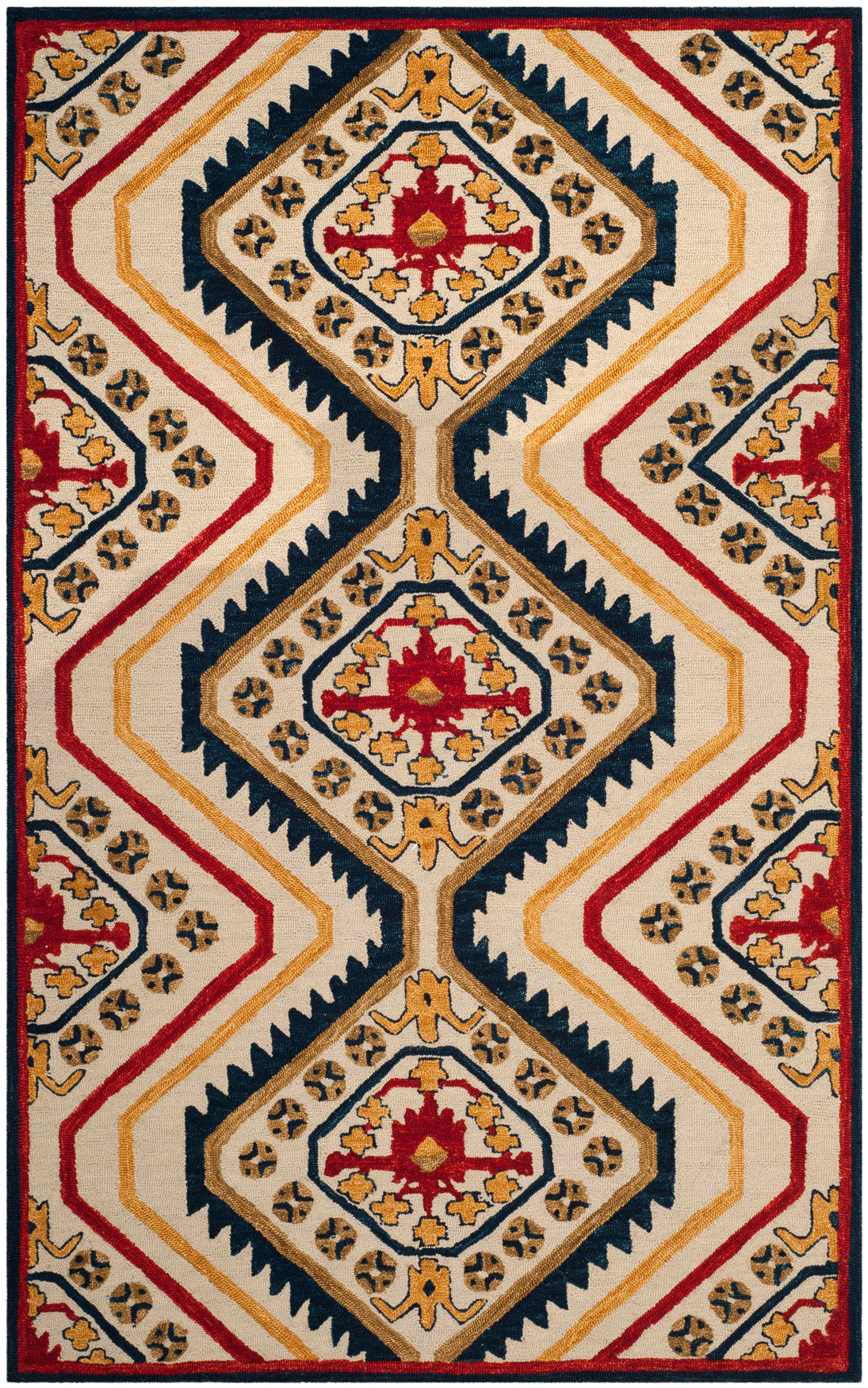 Safavieh Aspen 701 Rug, APN701 - Ivory / Multi