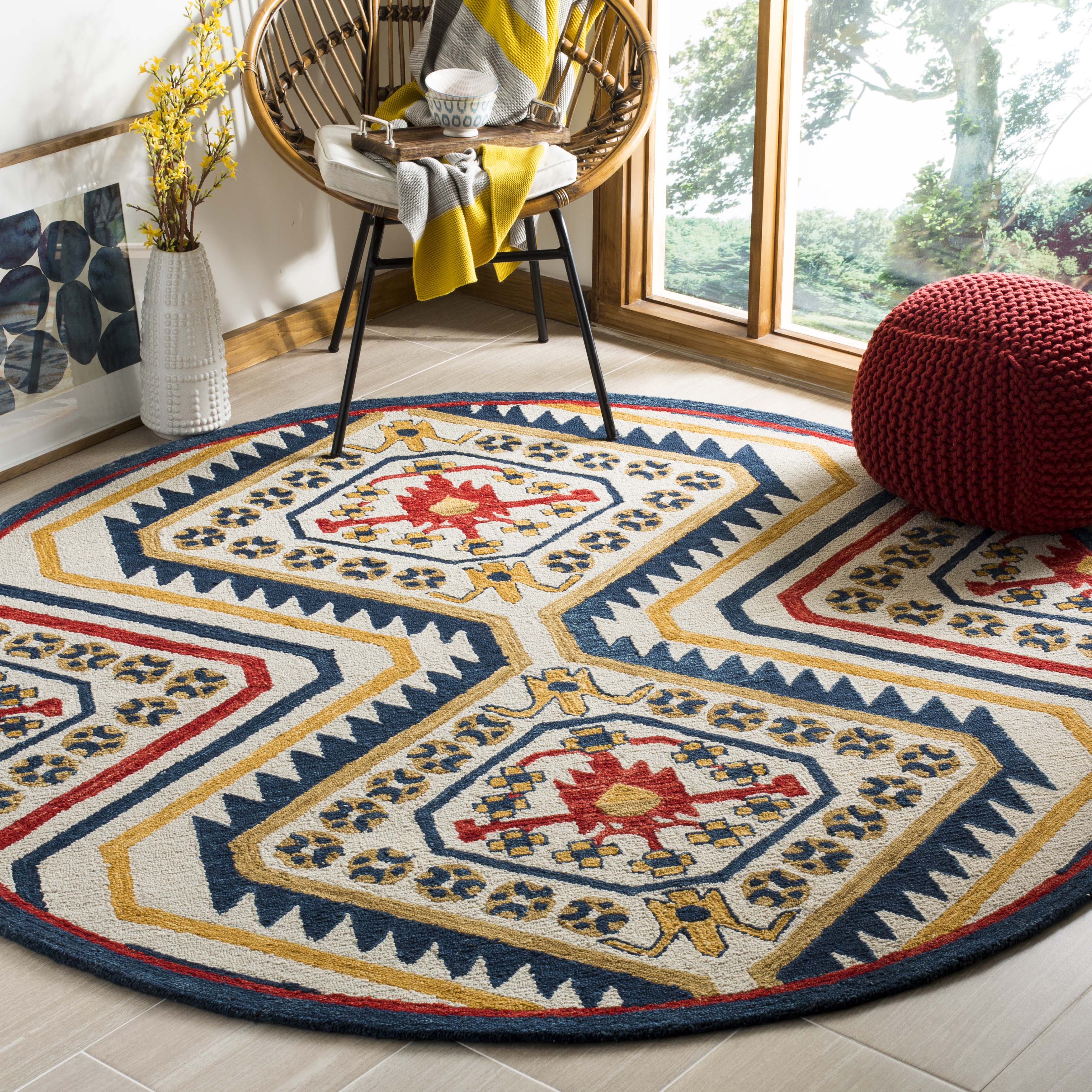 Safavieh Aspen 701 Rug, APN701 - Ivory / Multi