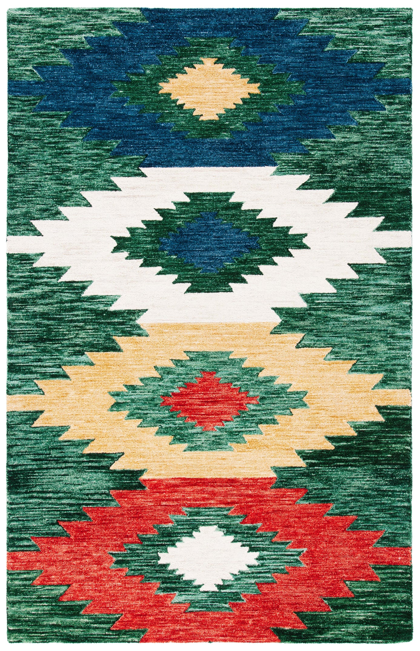 Safavieh Aspen 704 Rug, APN704 - Green / Red