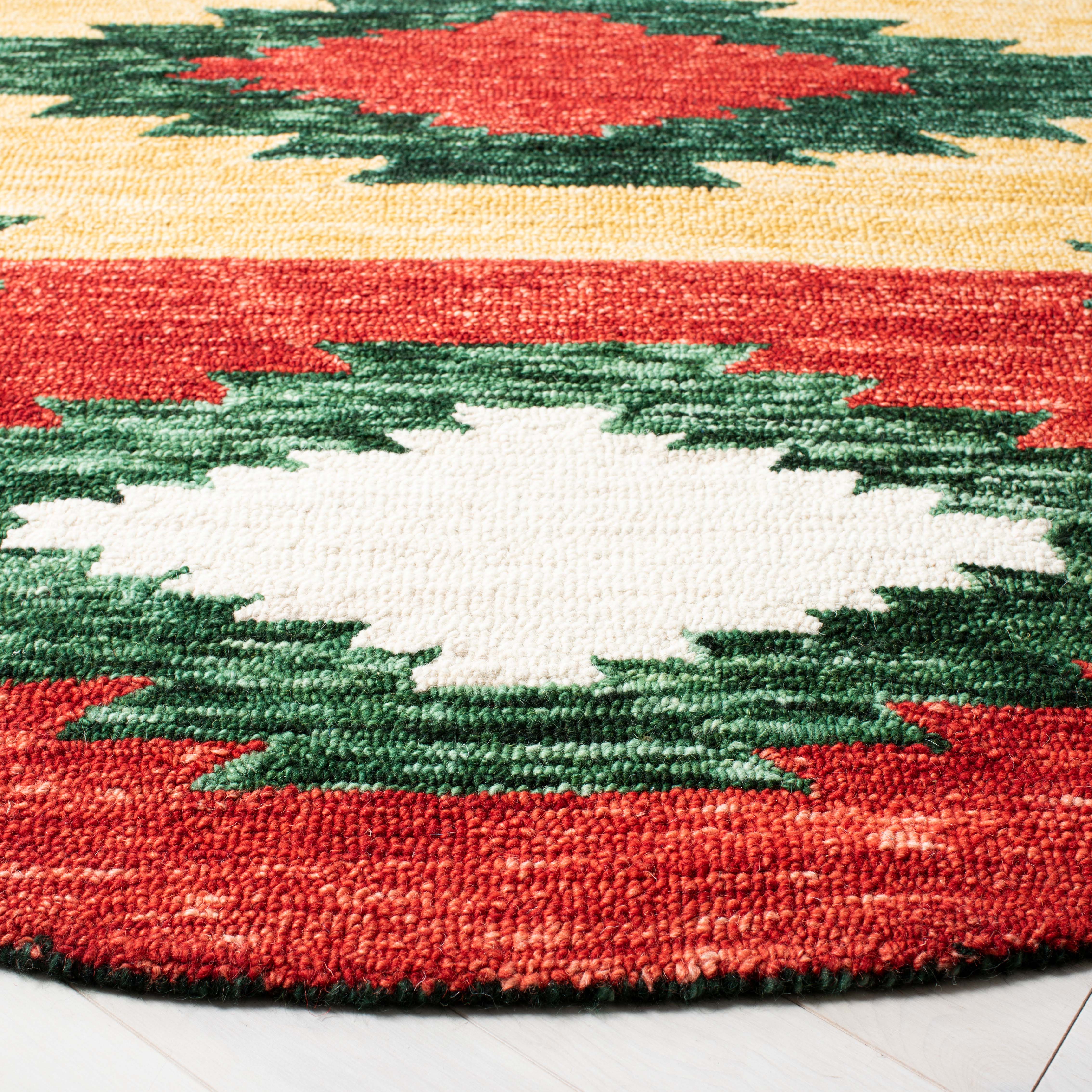 Safavieh Aspen 704 Rug, APN704 - Green / Red