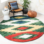 Safavieh Aspen 704 Rug, APN704 - Green / Red