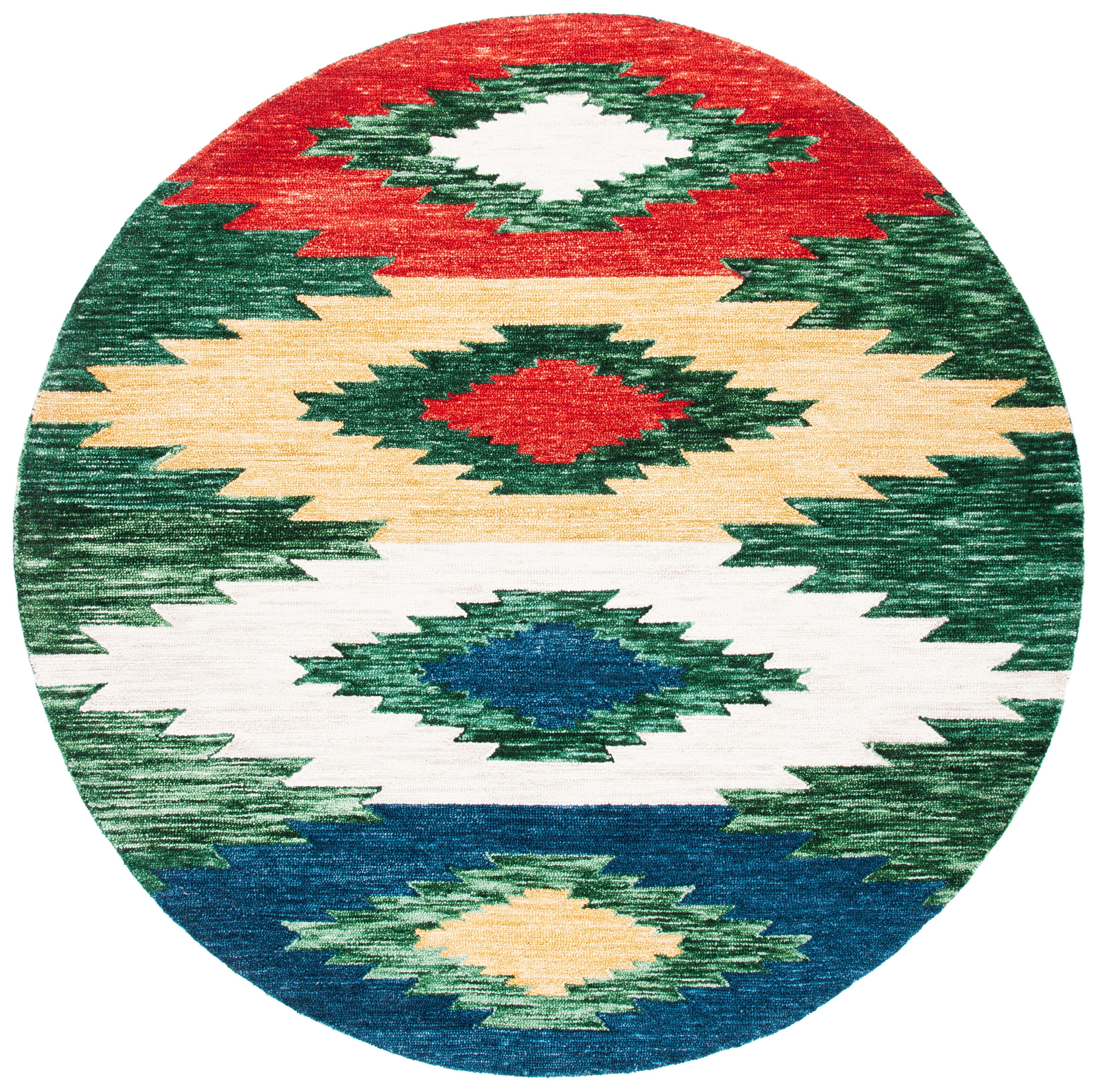 Safavieh Aspen 704 Rug, APN704 - Green / Red