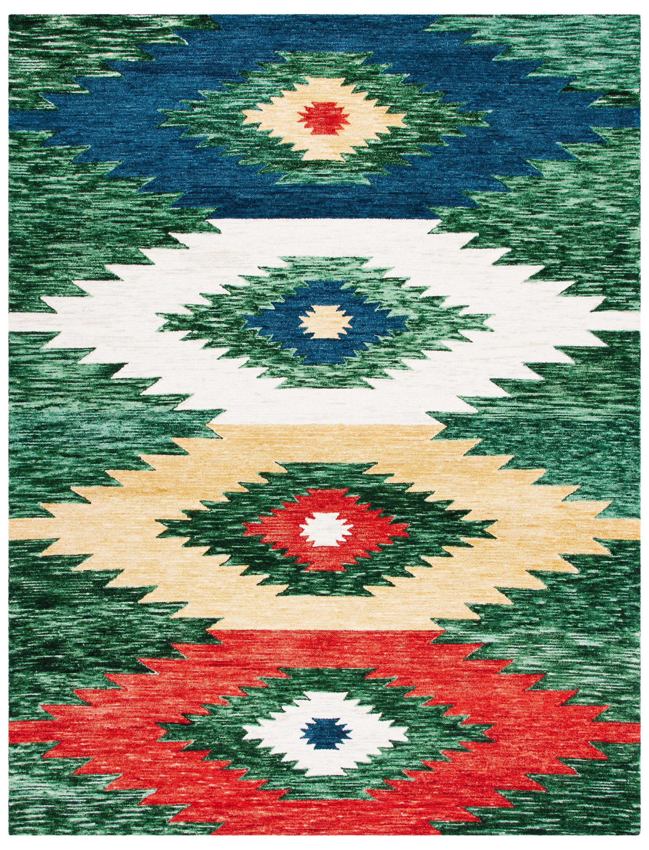 Safavieh Aspen 704 Rug, APN704 - Green / Red