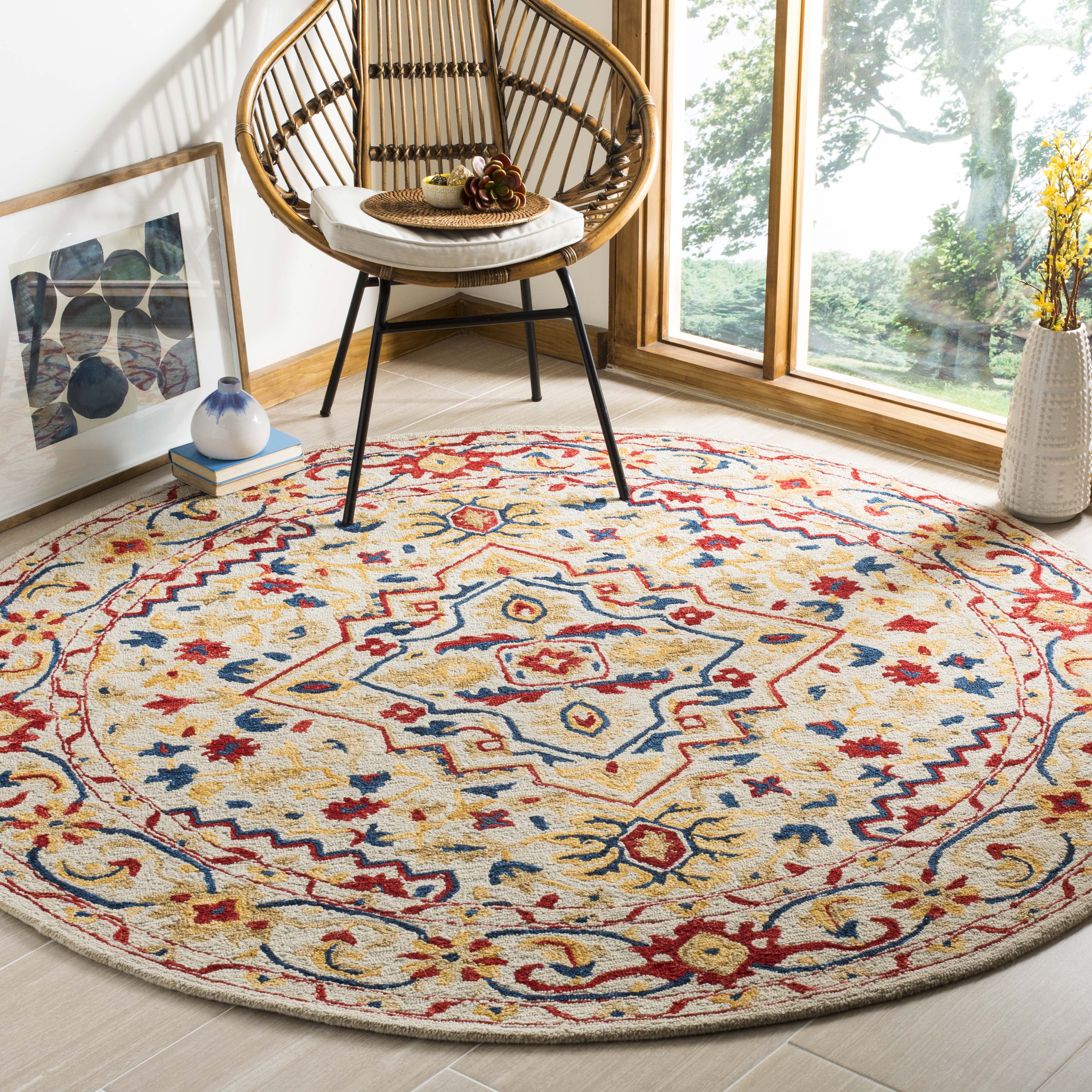 Safavieh Aspen 705 Rug, APN705 - Ivory / Multi