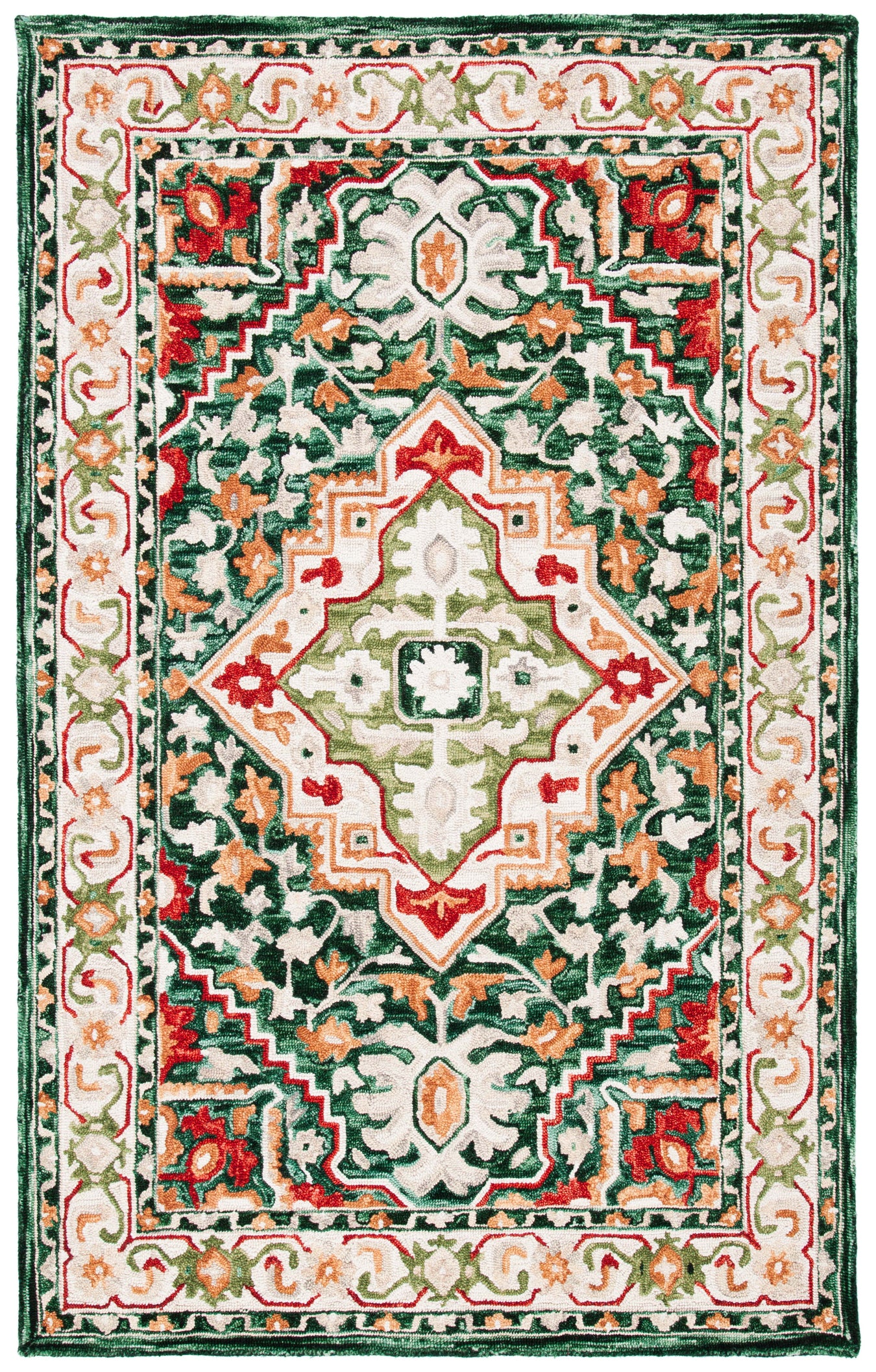 Safavieh Aspen 705 Rug, APN705 - Green / Red