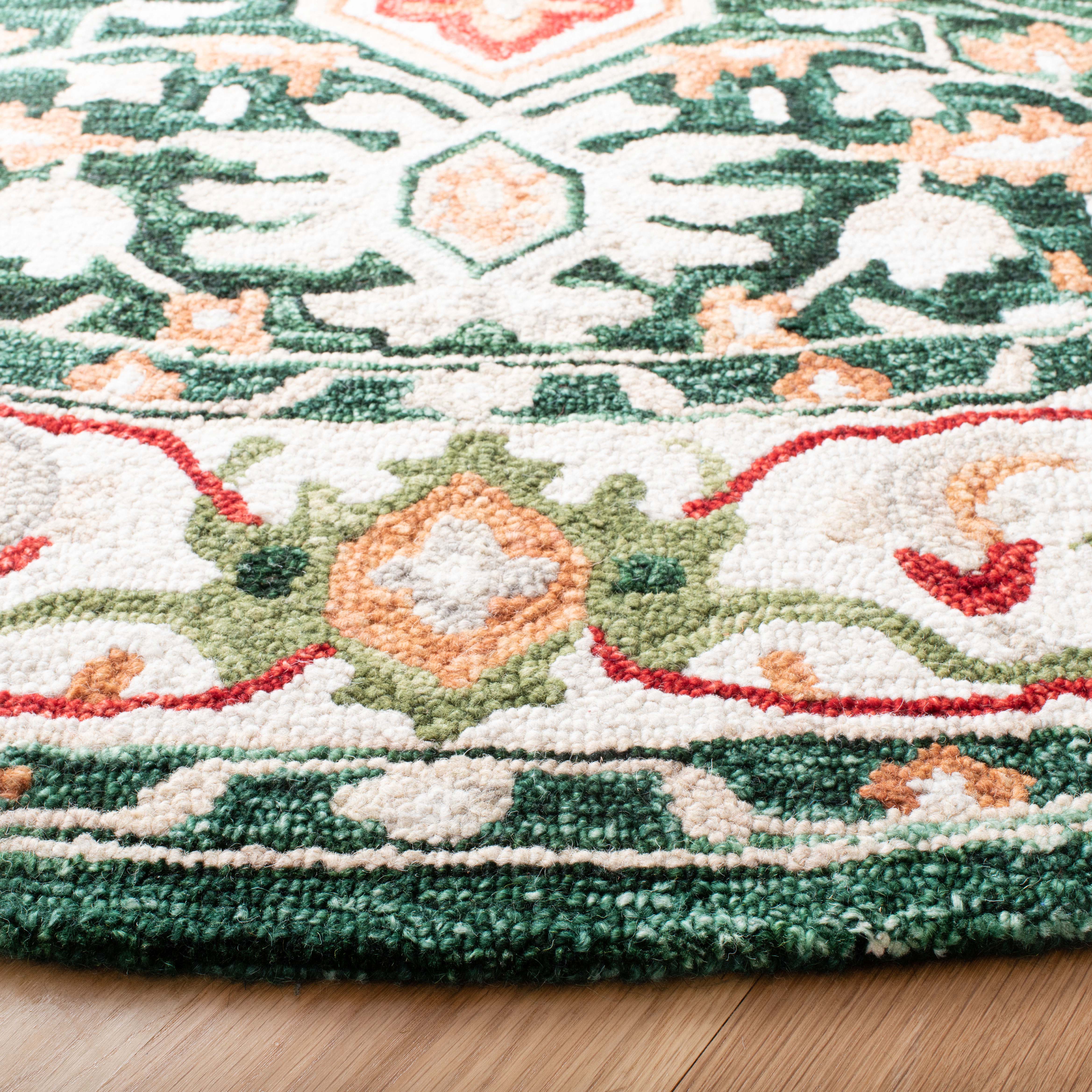 Safavieh Aspen 705 Rug, APN705 - Green / Red