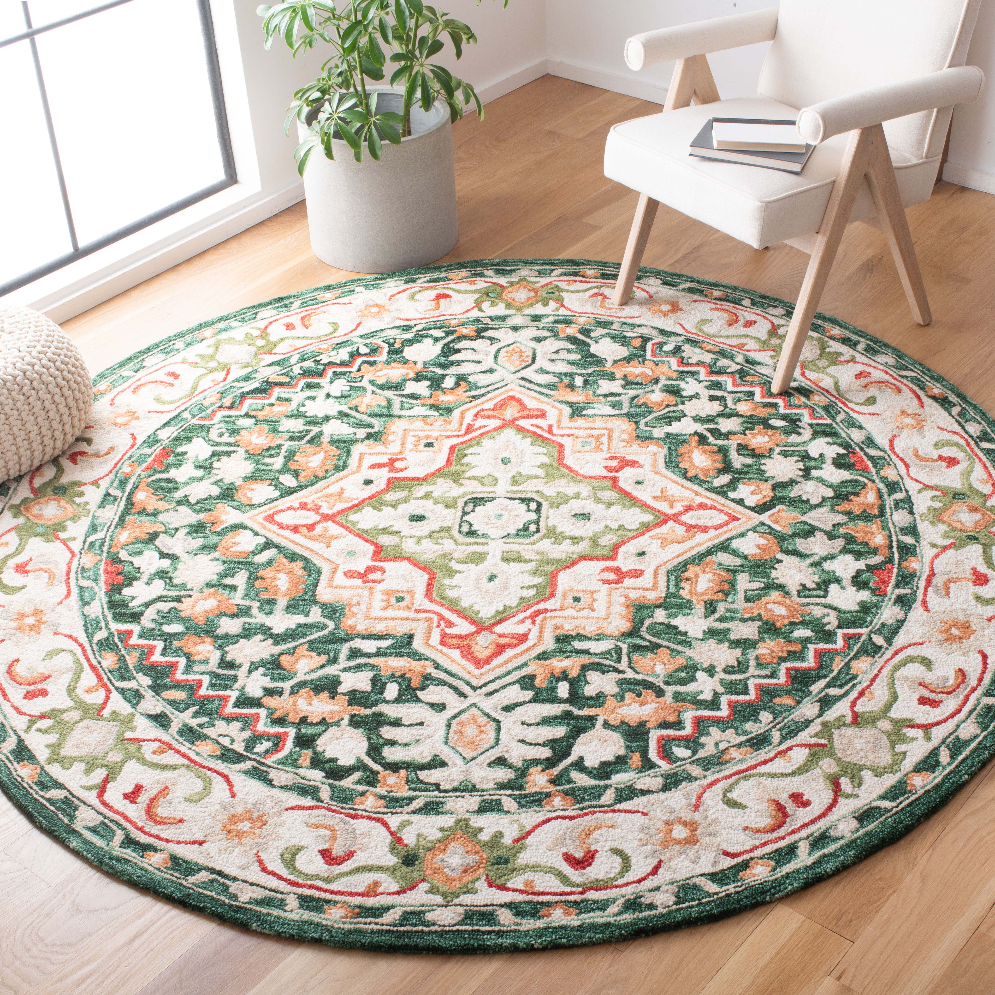 Safavieh Aspen 705 Rug, APN705 - Green / Red