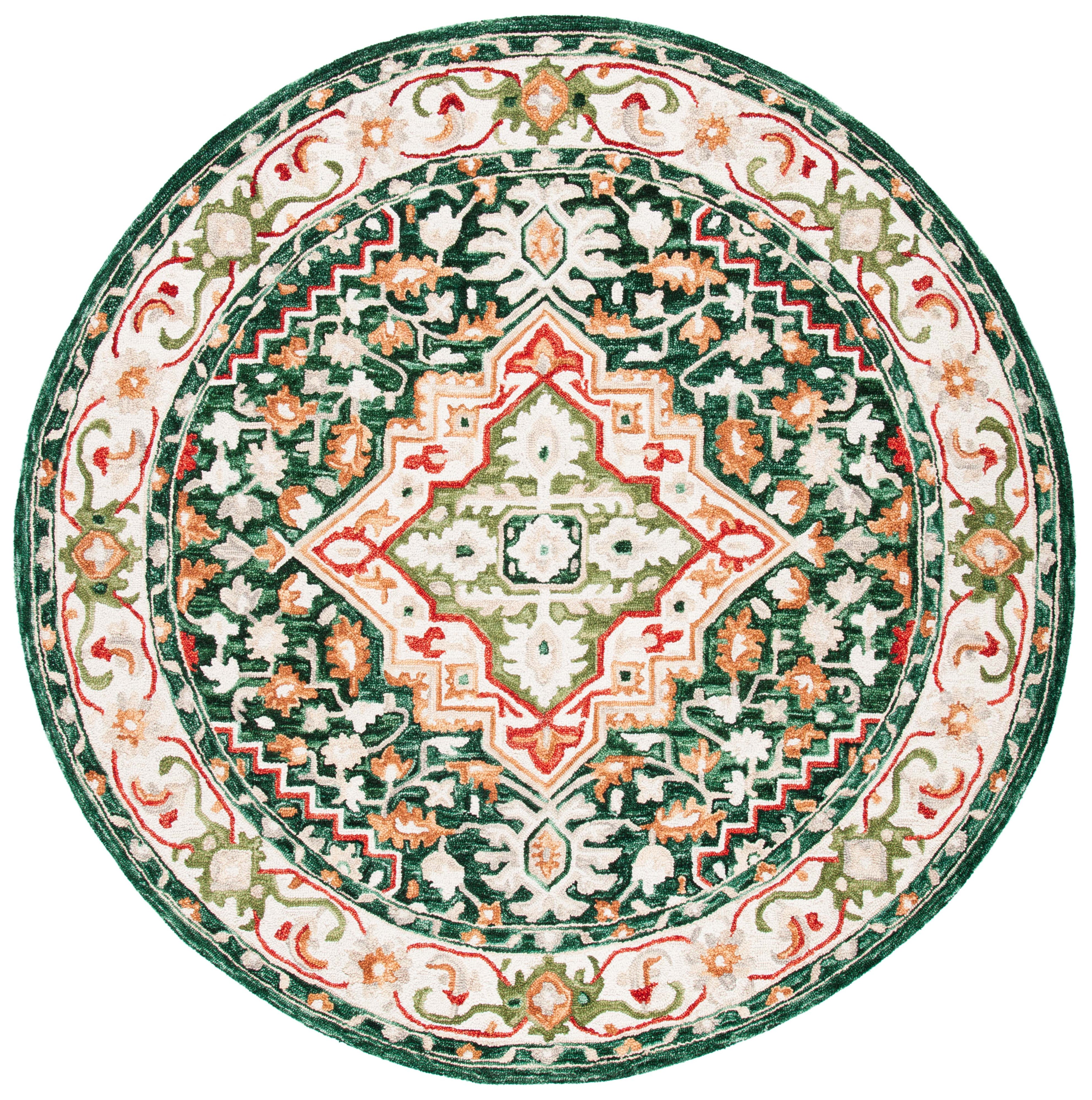 Safavieh Aspen 705 Rug, APN705 - Green / Red