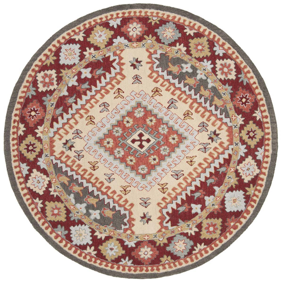 Safavieh Aspen 801 Rug, APN801 - Red / Ivory