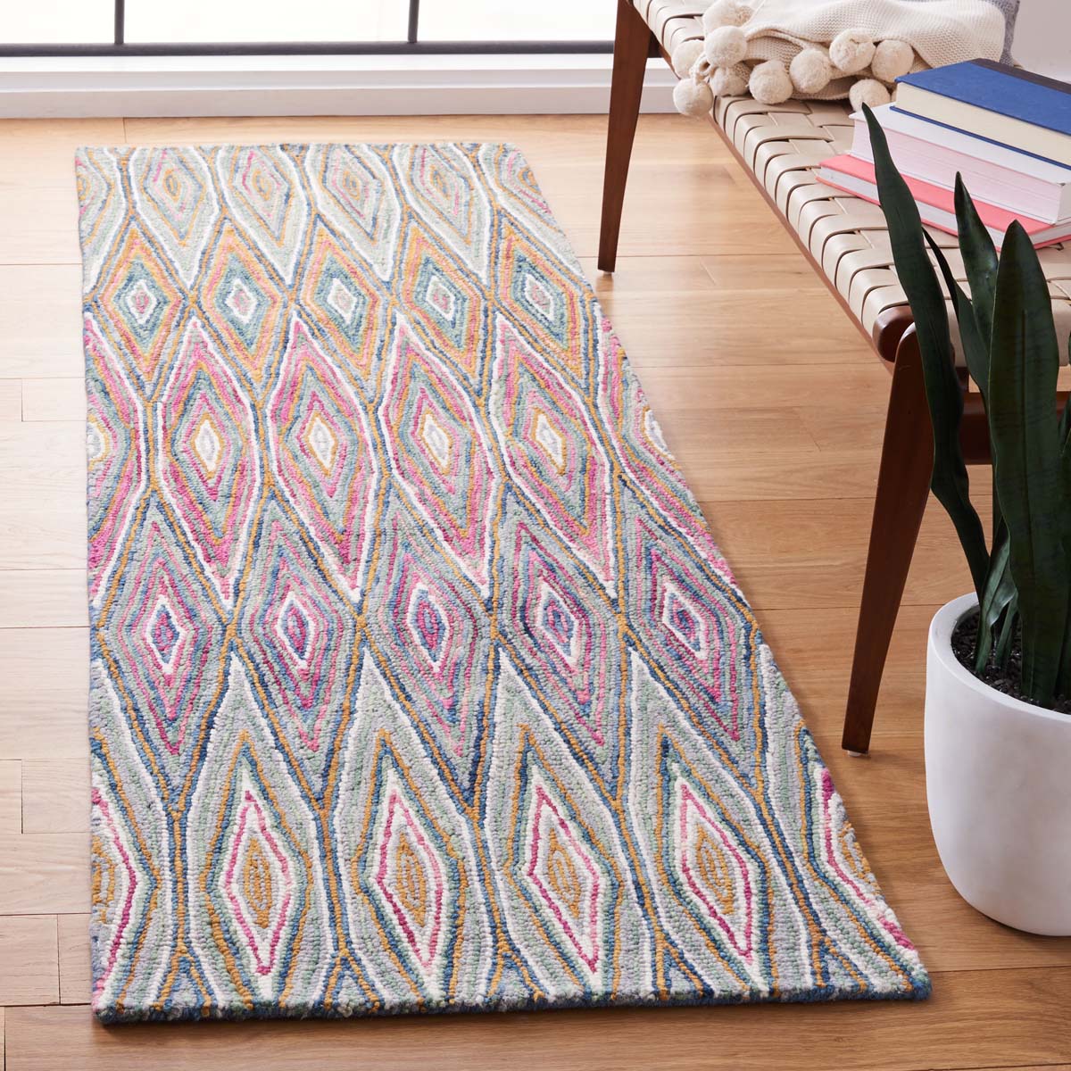 Safavieh Aspen 805 Rug, APN805 - Blue / Pink